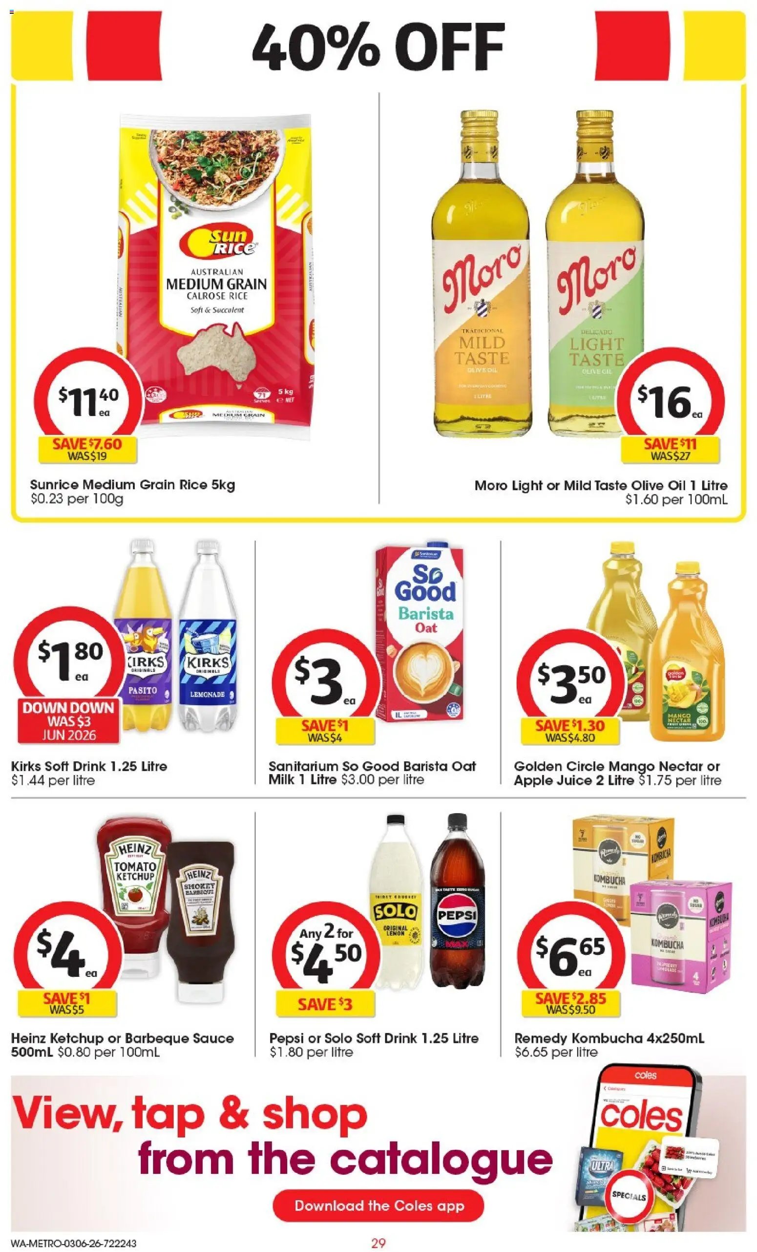 Coles catalogue WA