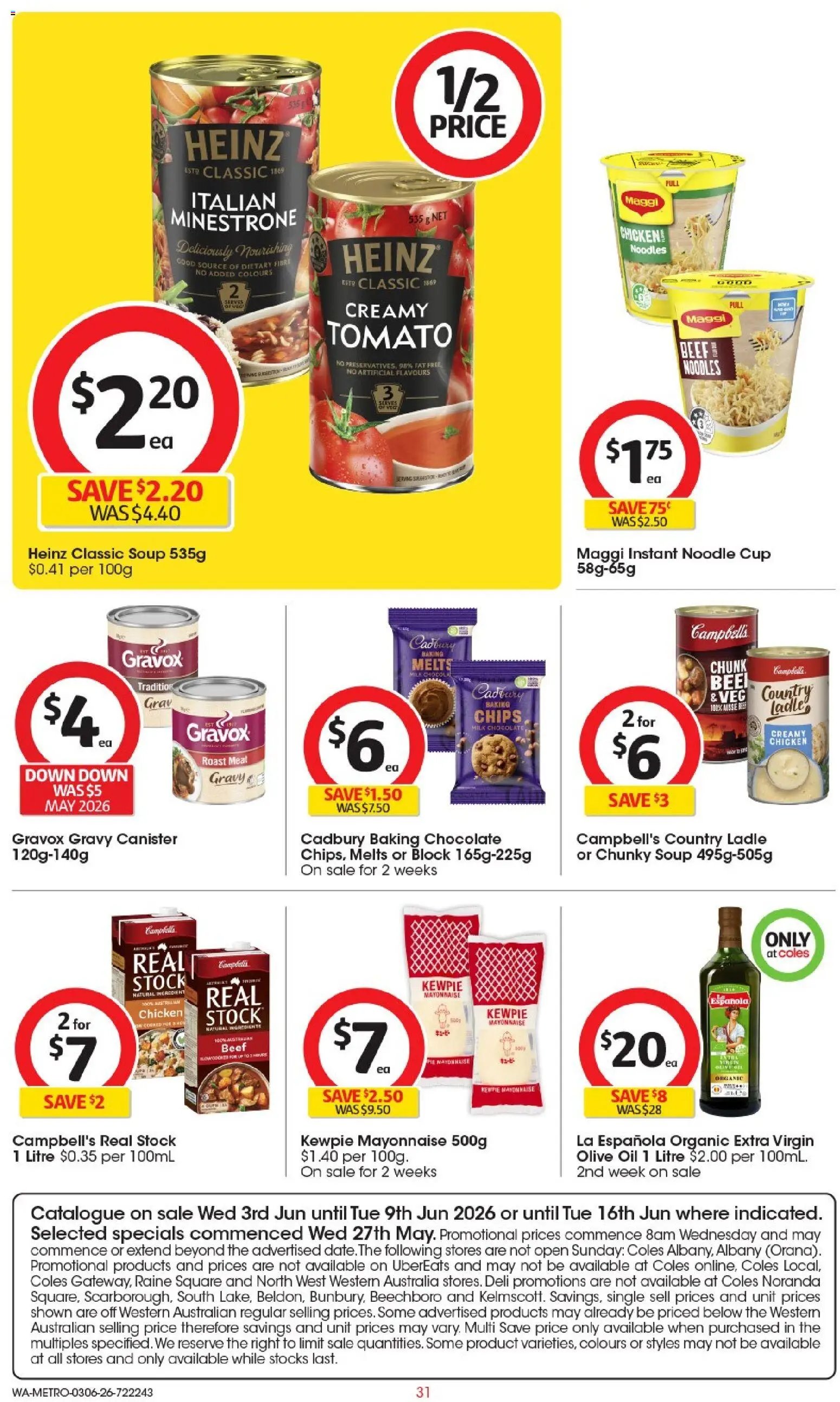 Coles catalogue WA