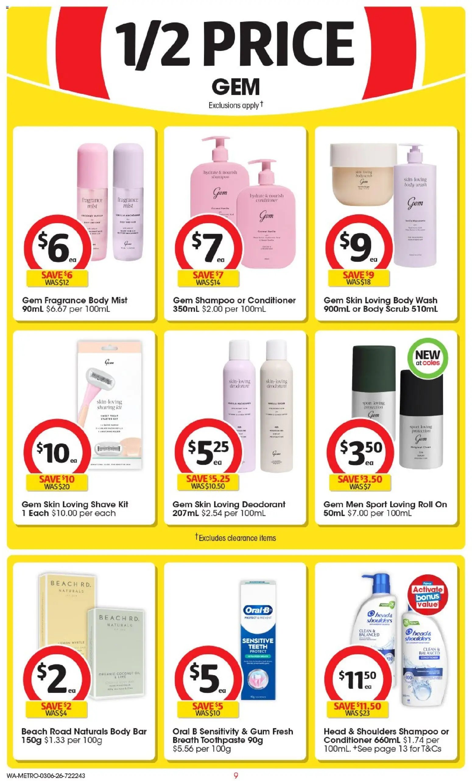 Coles catalogue WA