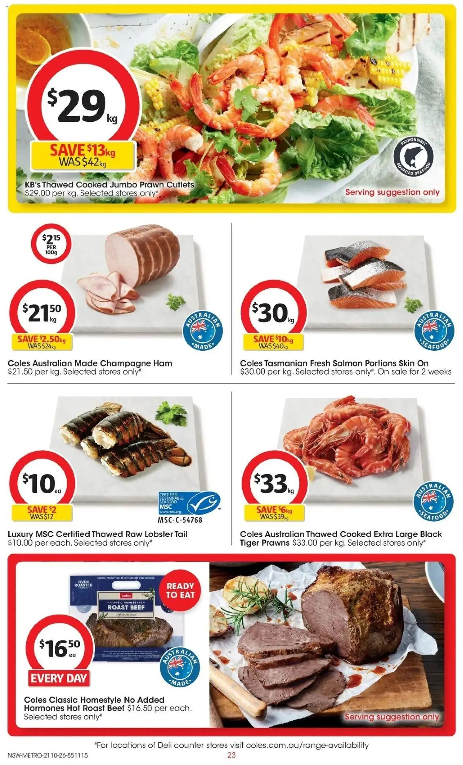 Coles catalogue NSW