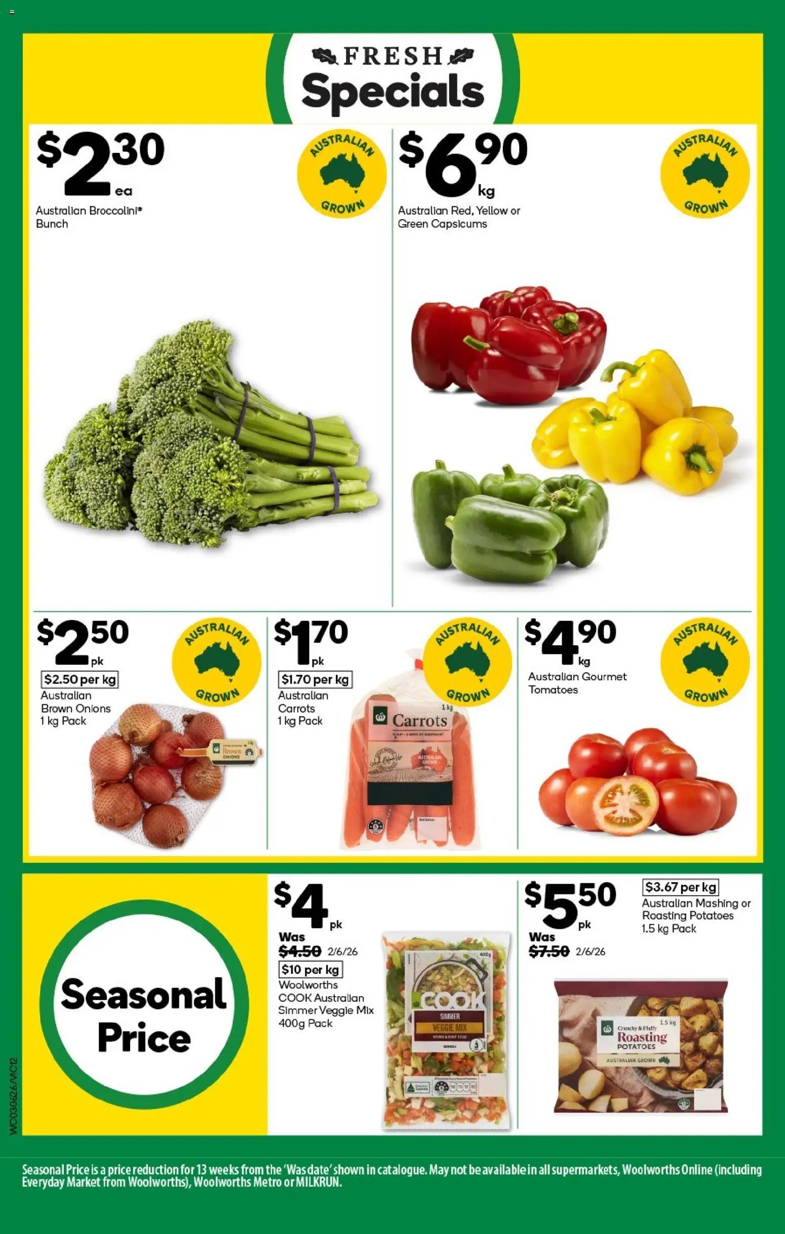 Woolworths catalogue NSW South