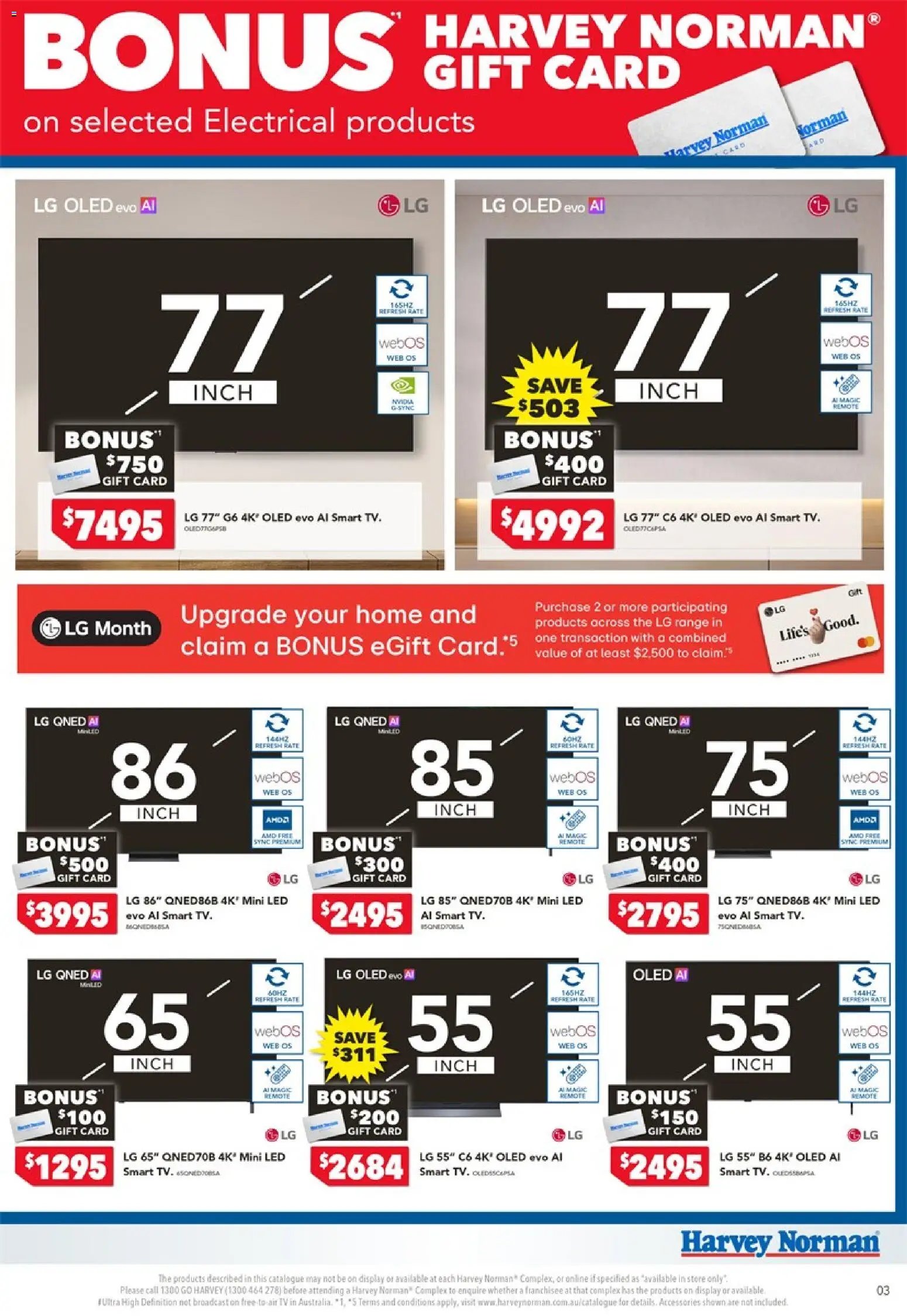 Harvey Norman Bonus Gift Card Catalogue (2026-05-18 - 2026-05-24) | 3