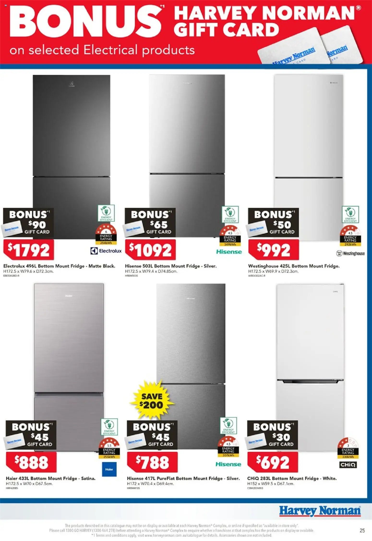 Harvey Norman Bonus Gift Card Catalogue (2026-05-18 - 2026-05-24) | 25
