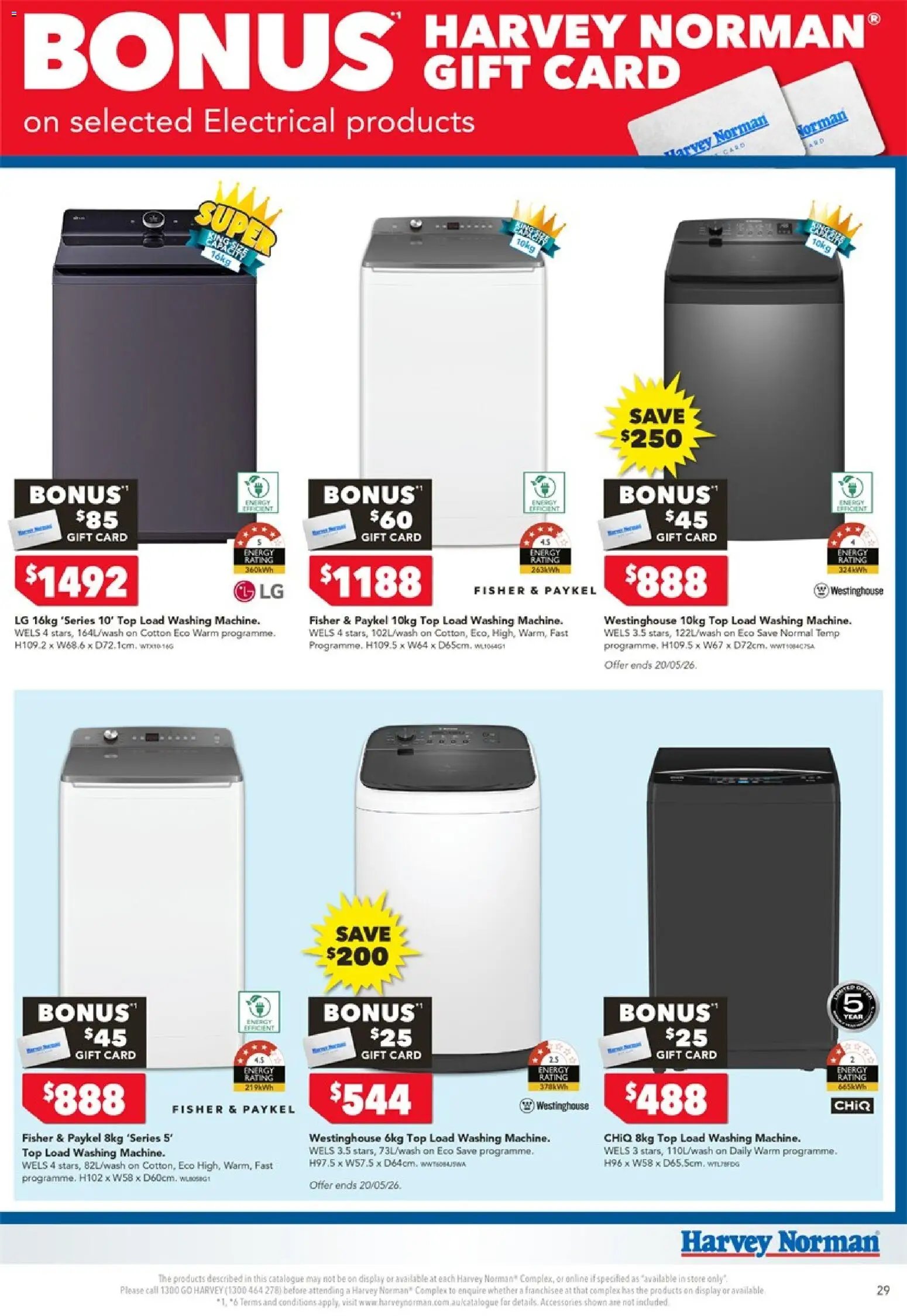 Harvey Norman Bonus Gift Card Catalogue (2026-05-18 - 2026-05-24) | 29