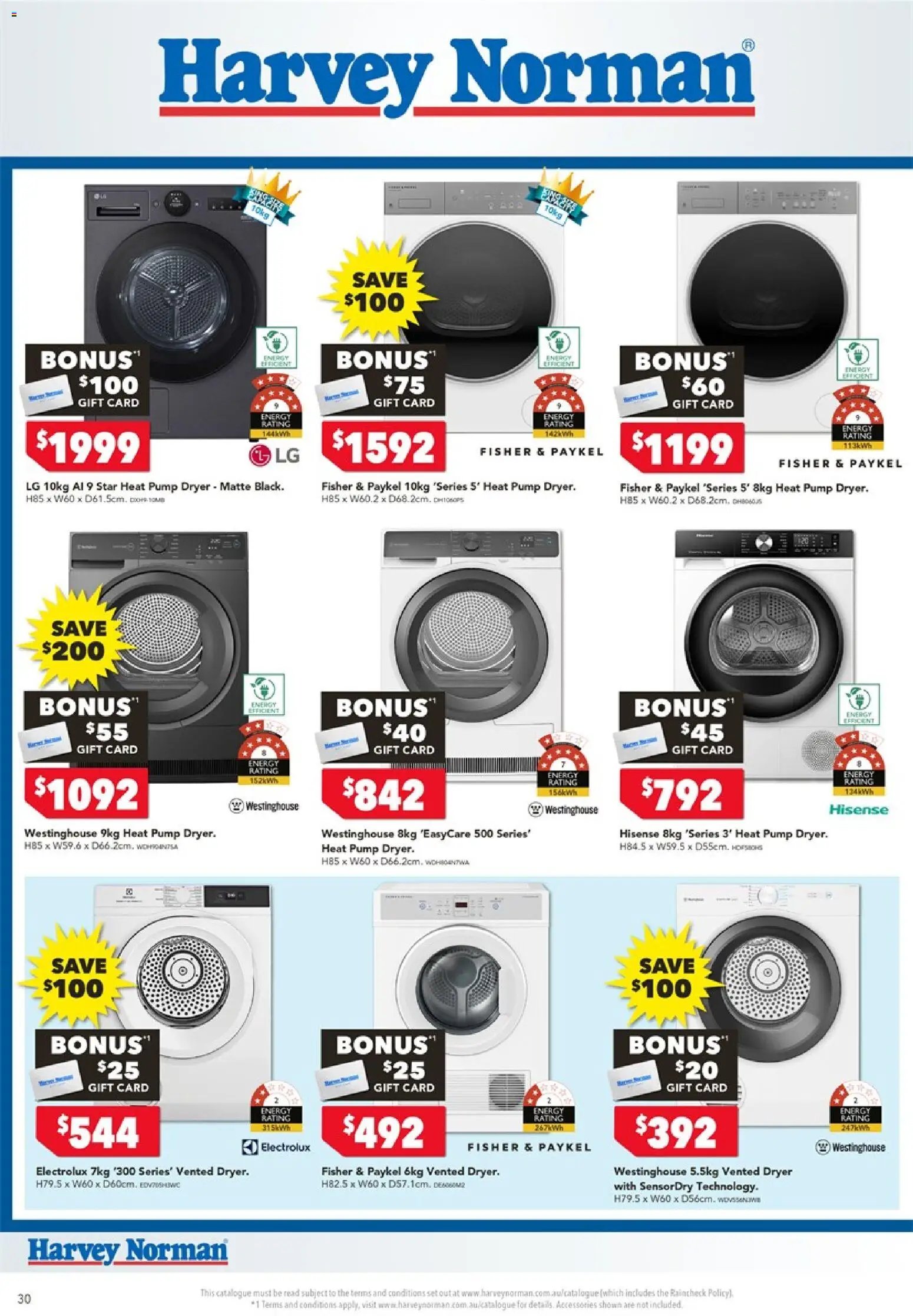 Harvey Norman Bonus Gift Card Catalogue (2026-05-18 - 2026-05-24) | 30