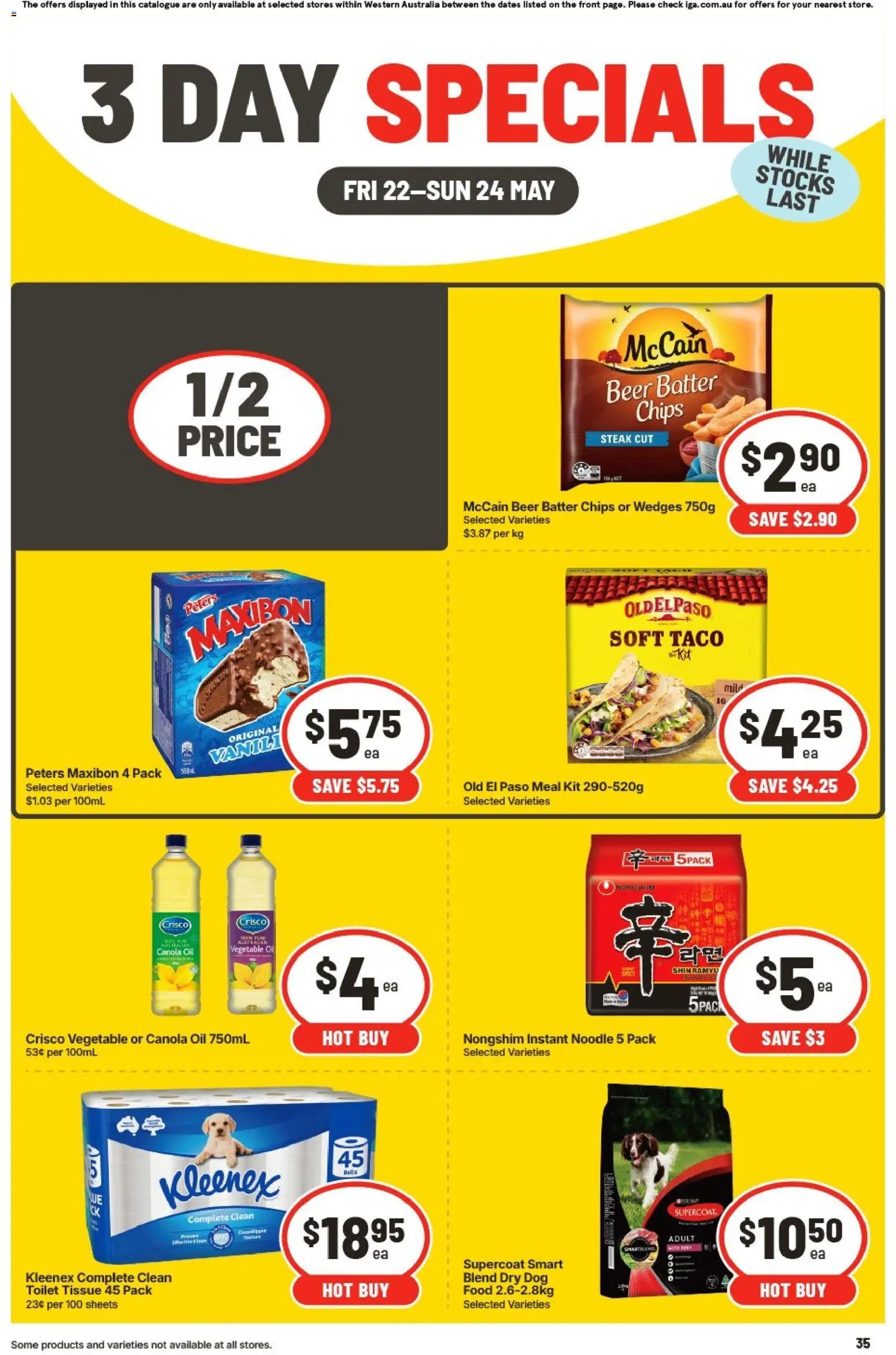 IGA 3 Day Specials - WA (2026-05-22 - 2026-05-24) | 3