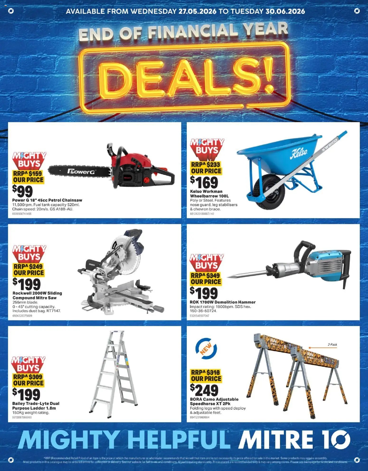 Mitre 10 End of financial year deals