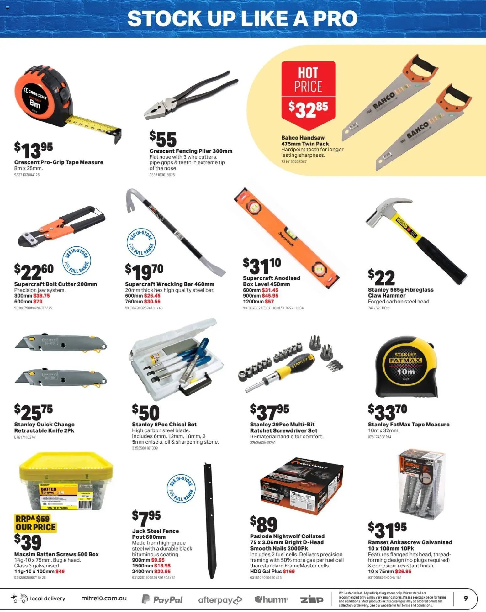Mitre 10 End of financial year deals