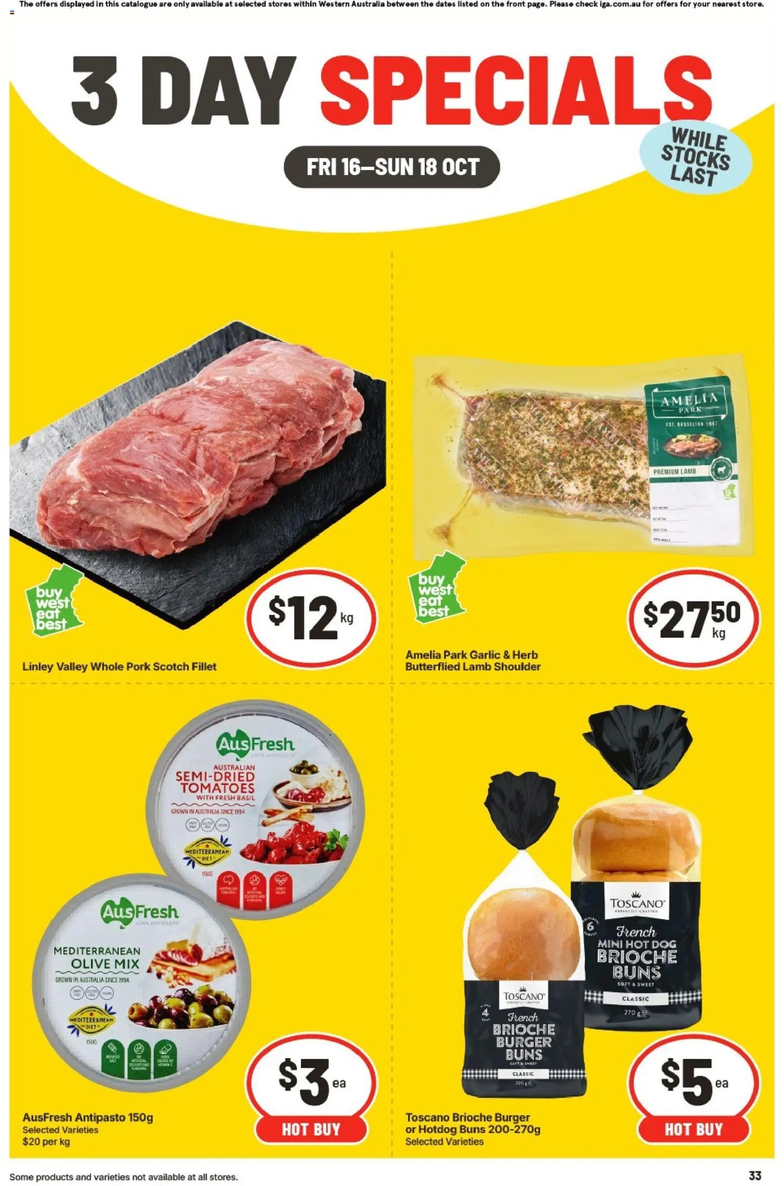 IGA 3 Day Specials WA