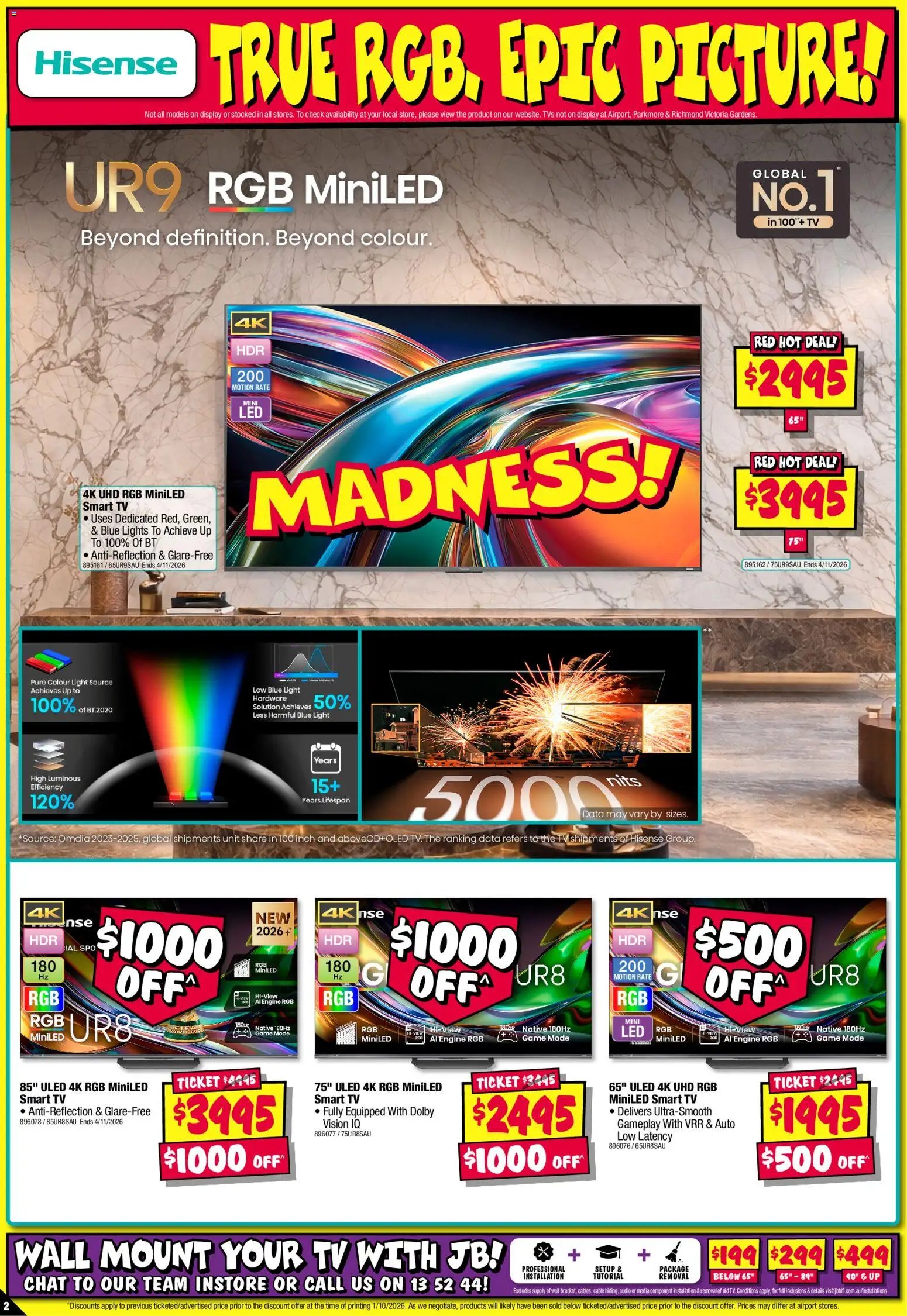 JB Hi-Fi catalogue Hisense Sellout