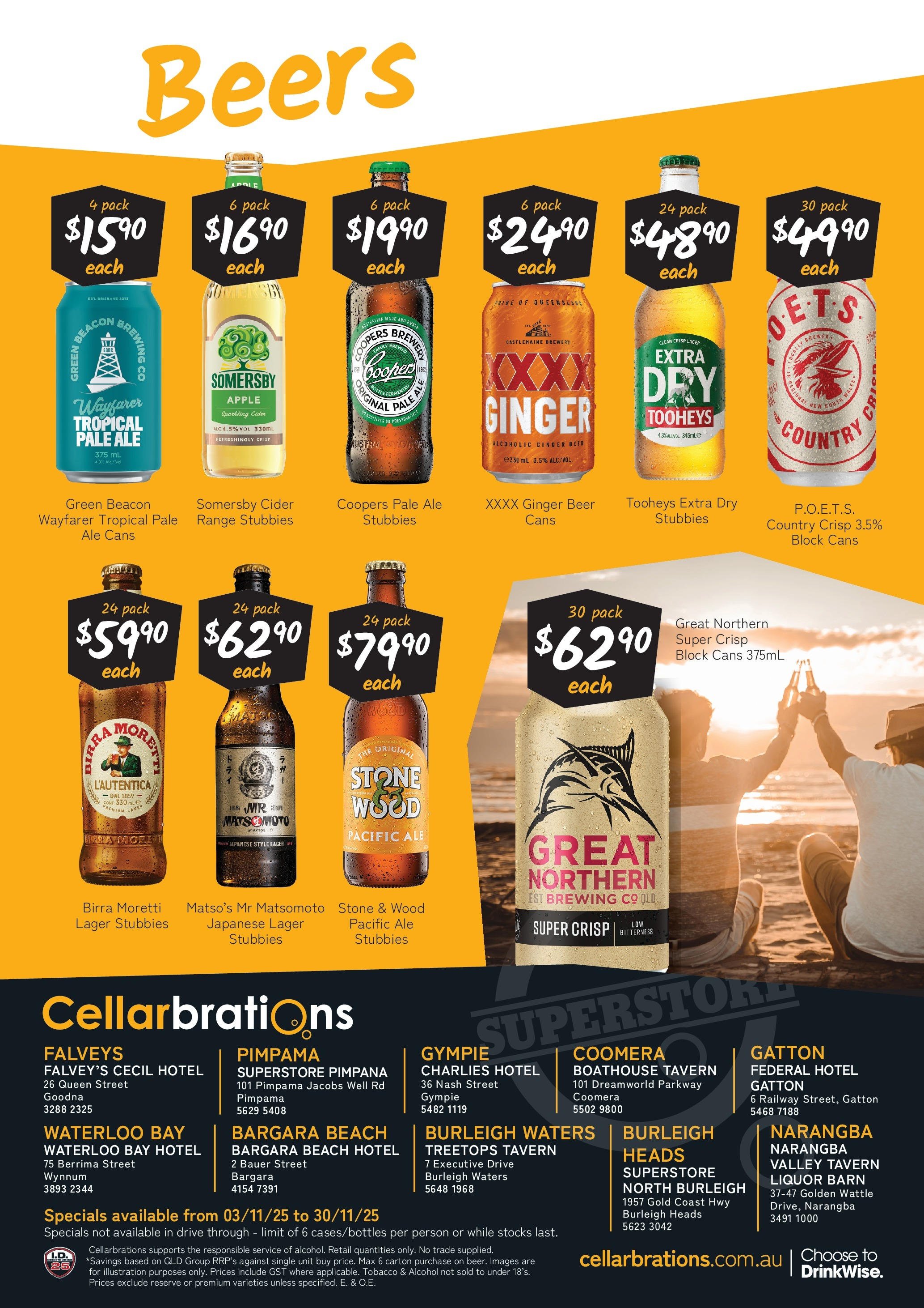 Cellarbrations - Good Shout! QLD SS 3/11 (2025-11-02 - 2025-11-30) | 6