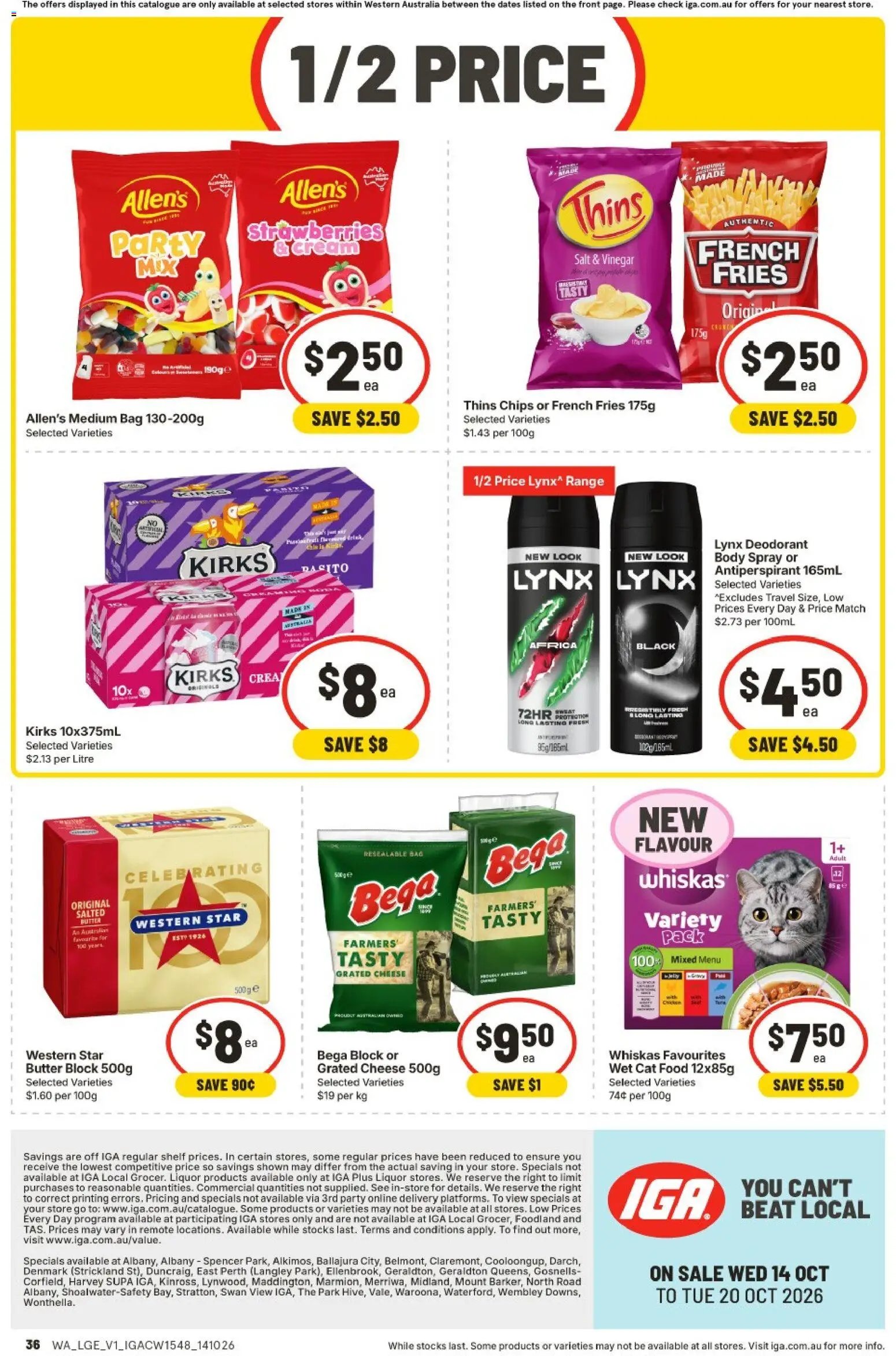 IGA catalogue WA