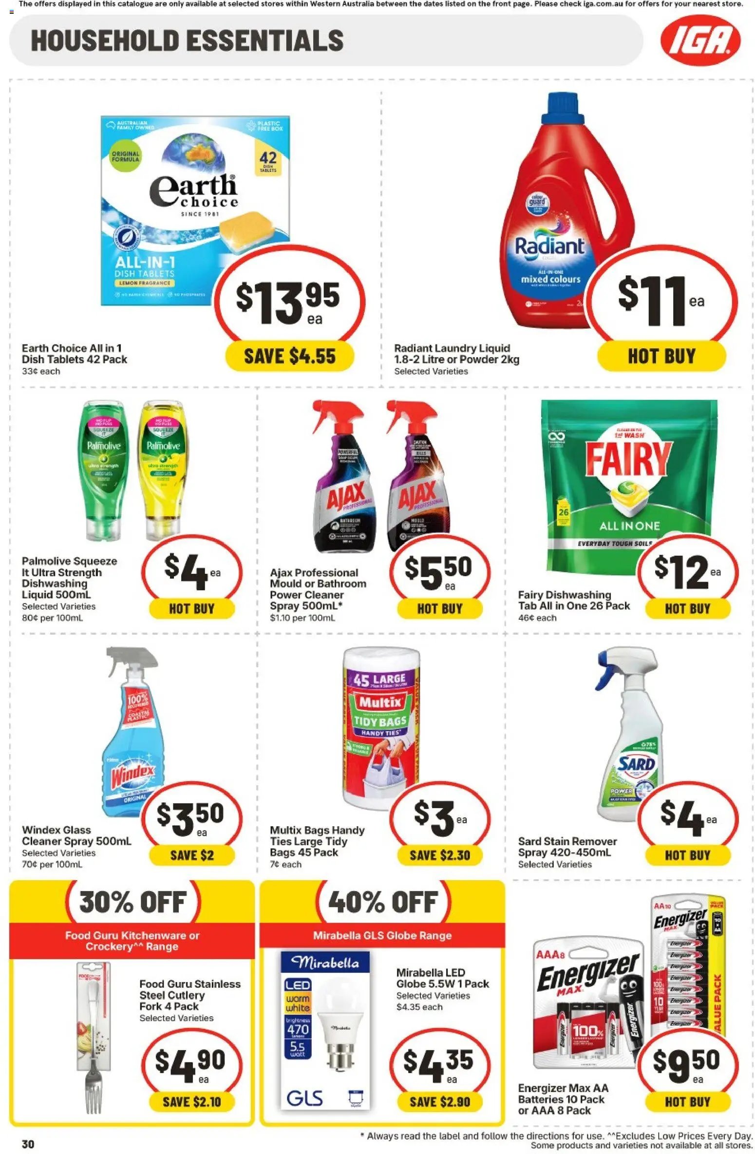 IGA catalogue WA