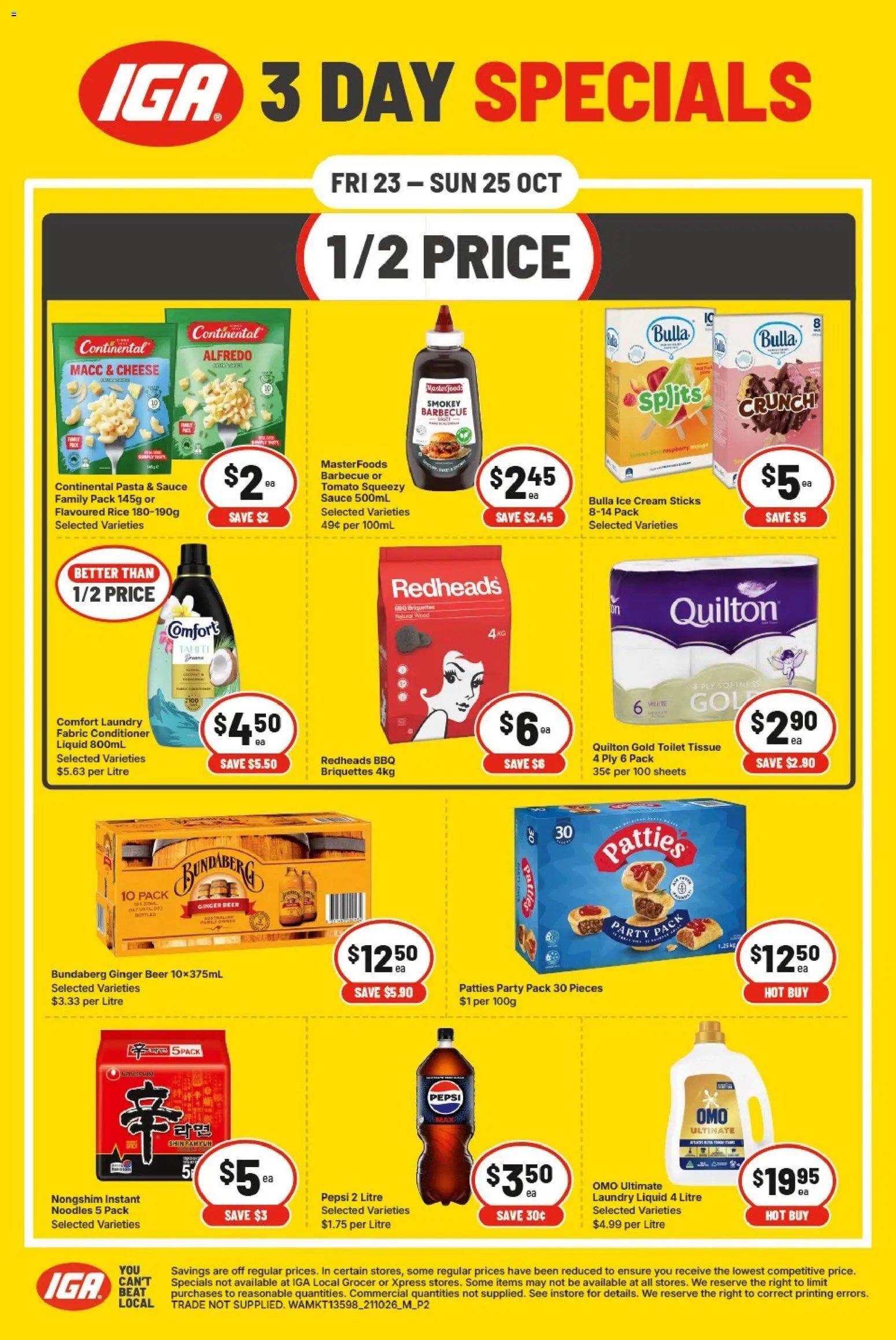 IGA 3 Day Specials WA