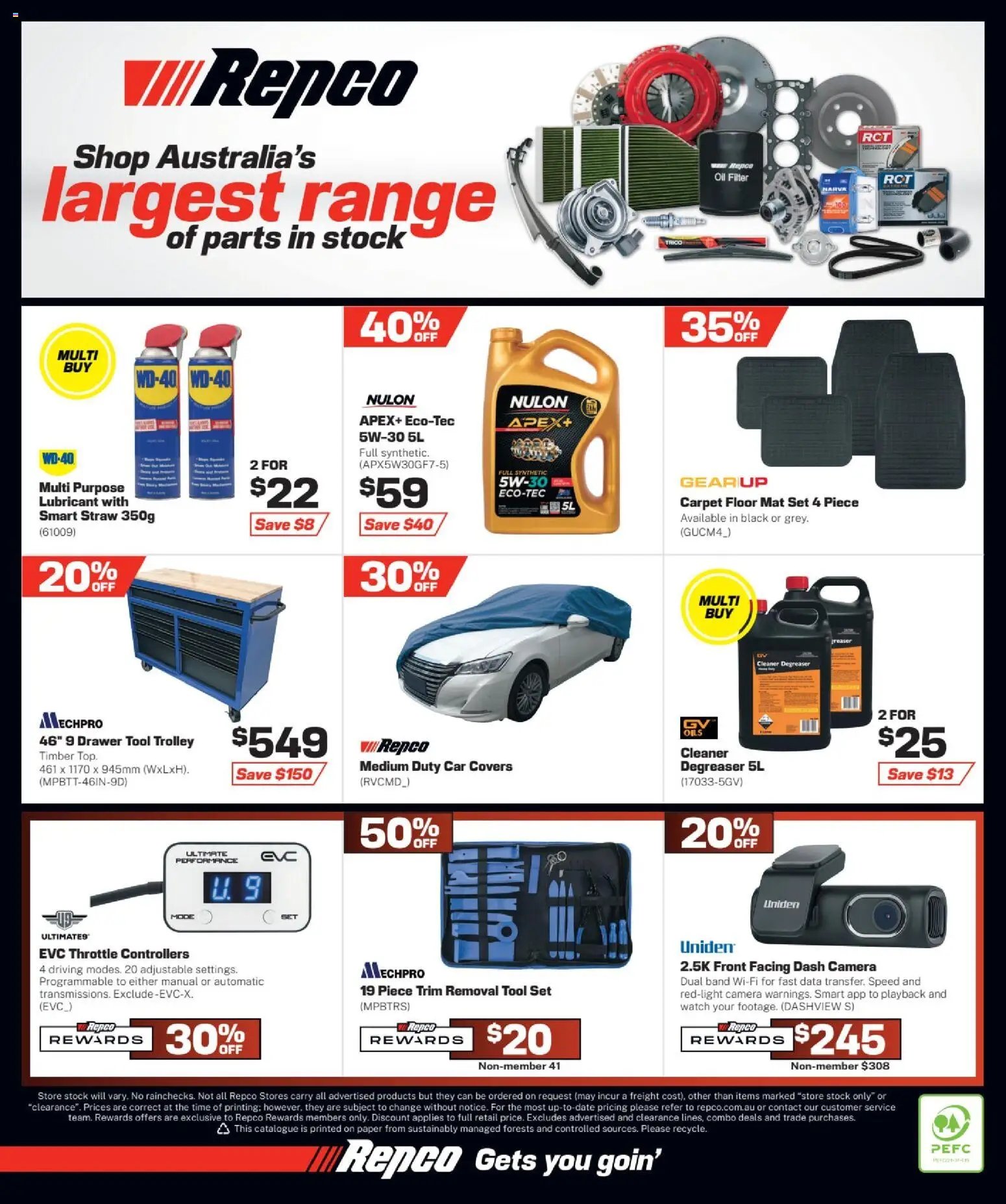 Repco catalogue