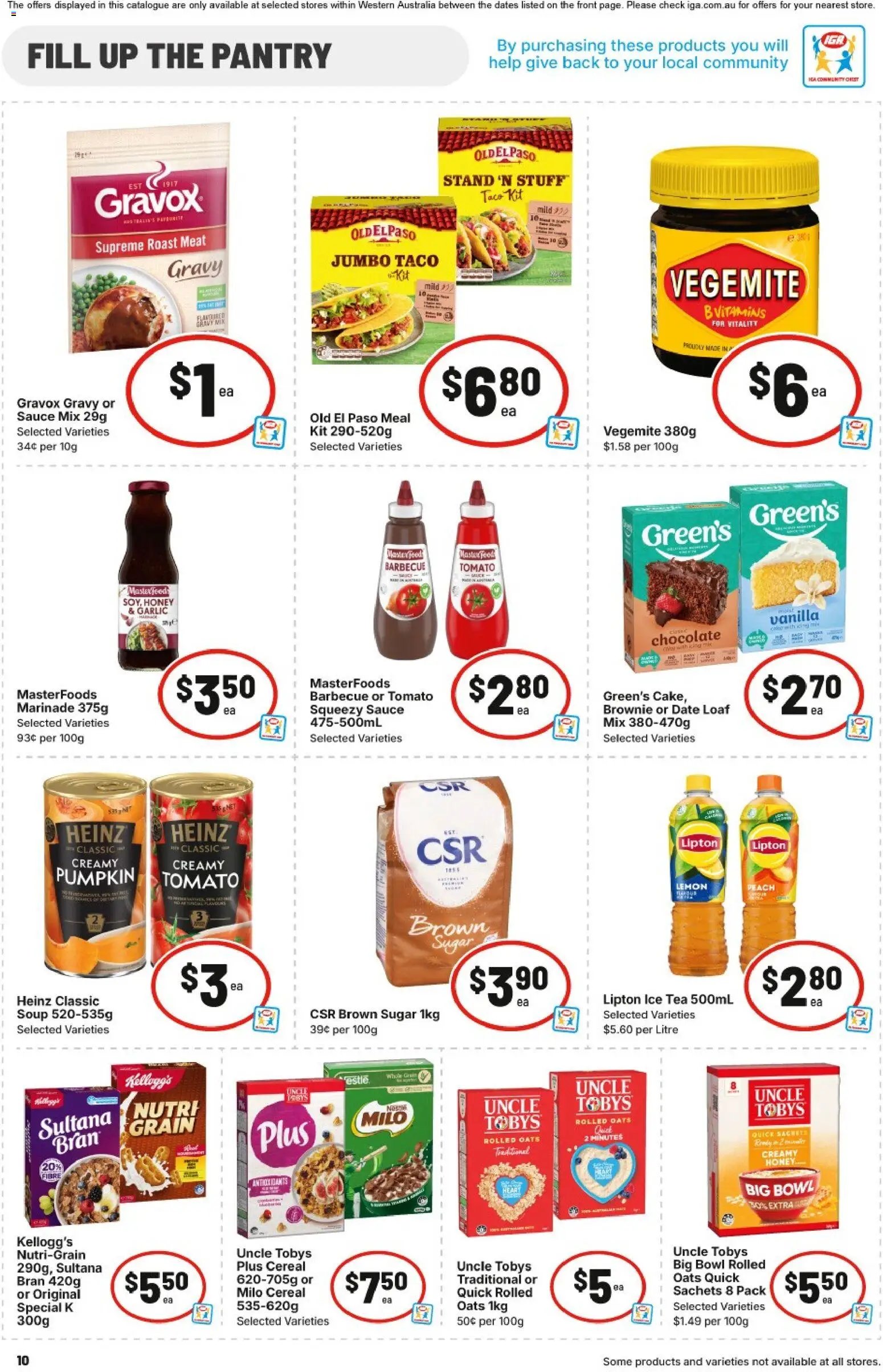 IGA catalogue WA Medium Metro