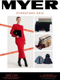 Myer Stocktake Sale (2026-05-25 - 2026-07-05)
