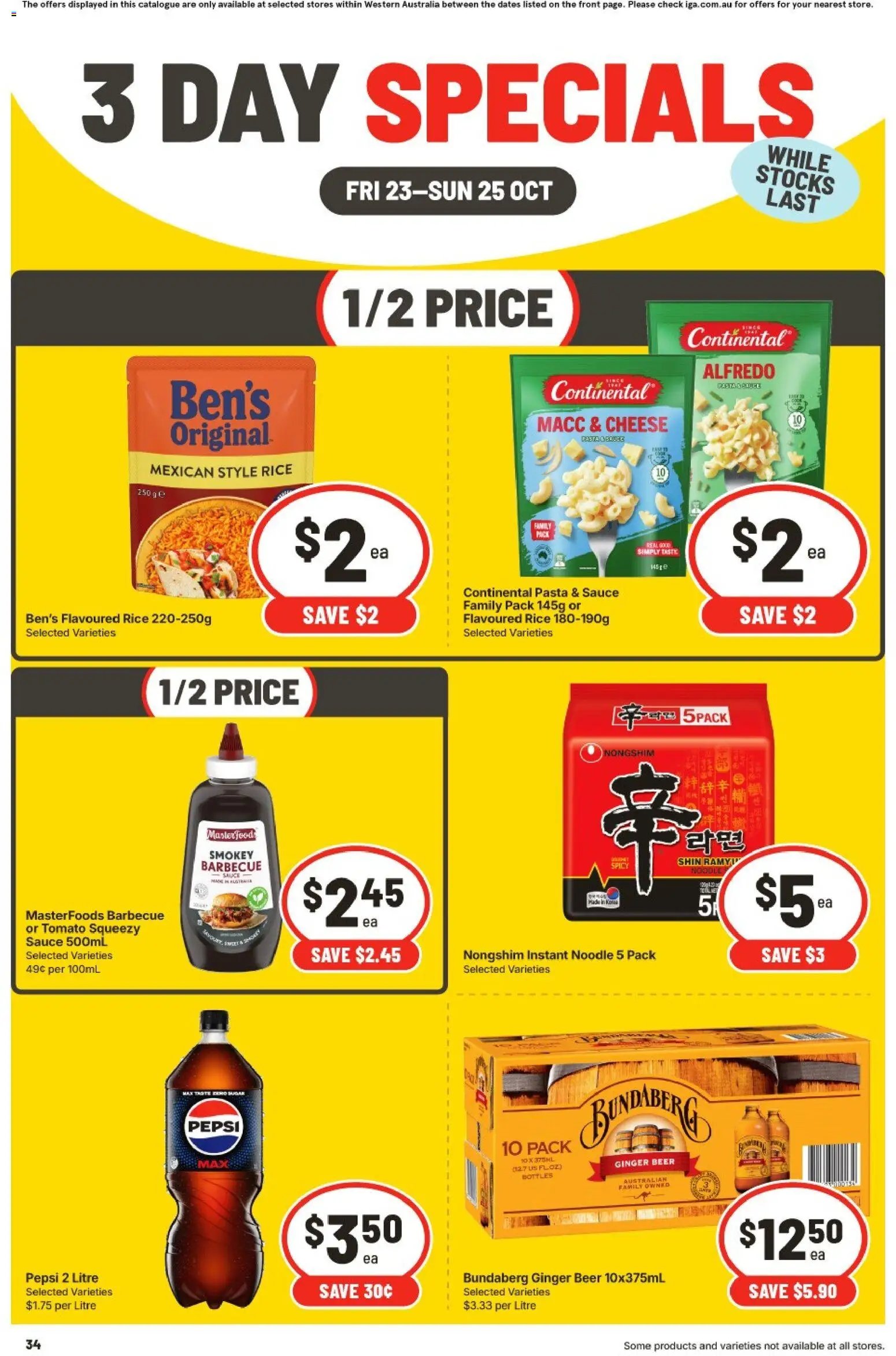 IGA 3 Day Specials WA