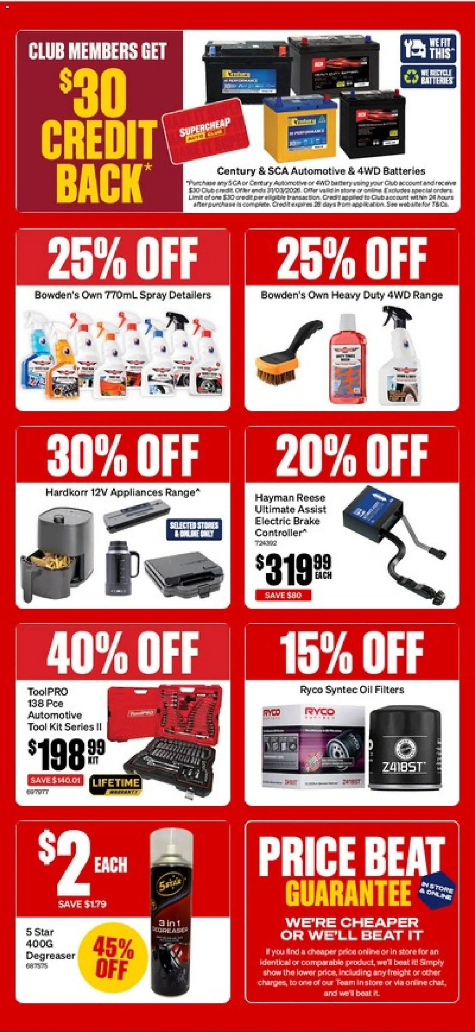Supercheap Auto catalogue (2026-03-19 - 2026-03-31) | 2