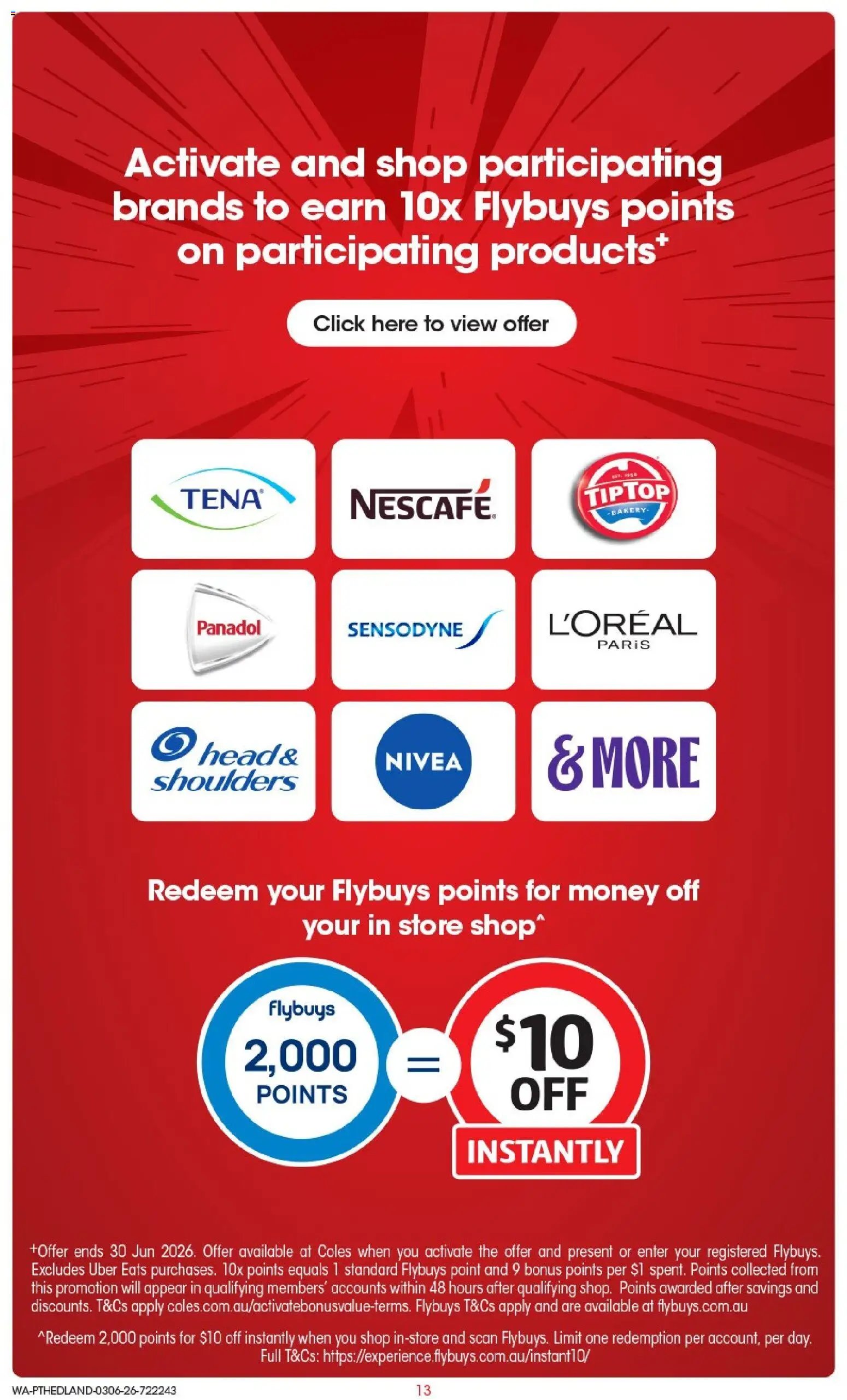 Coles catalogue WA