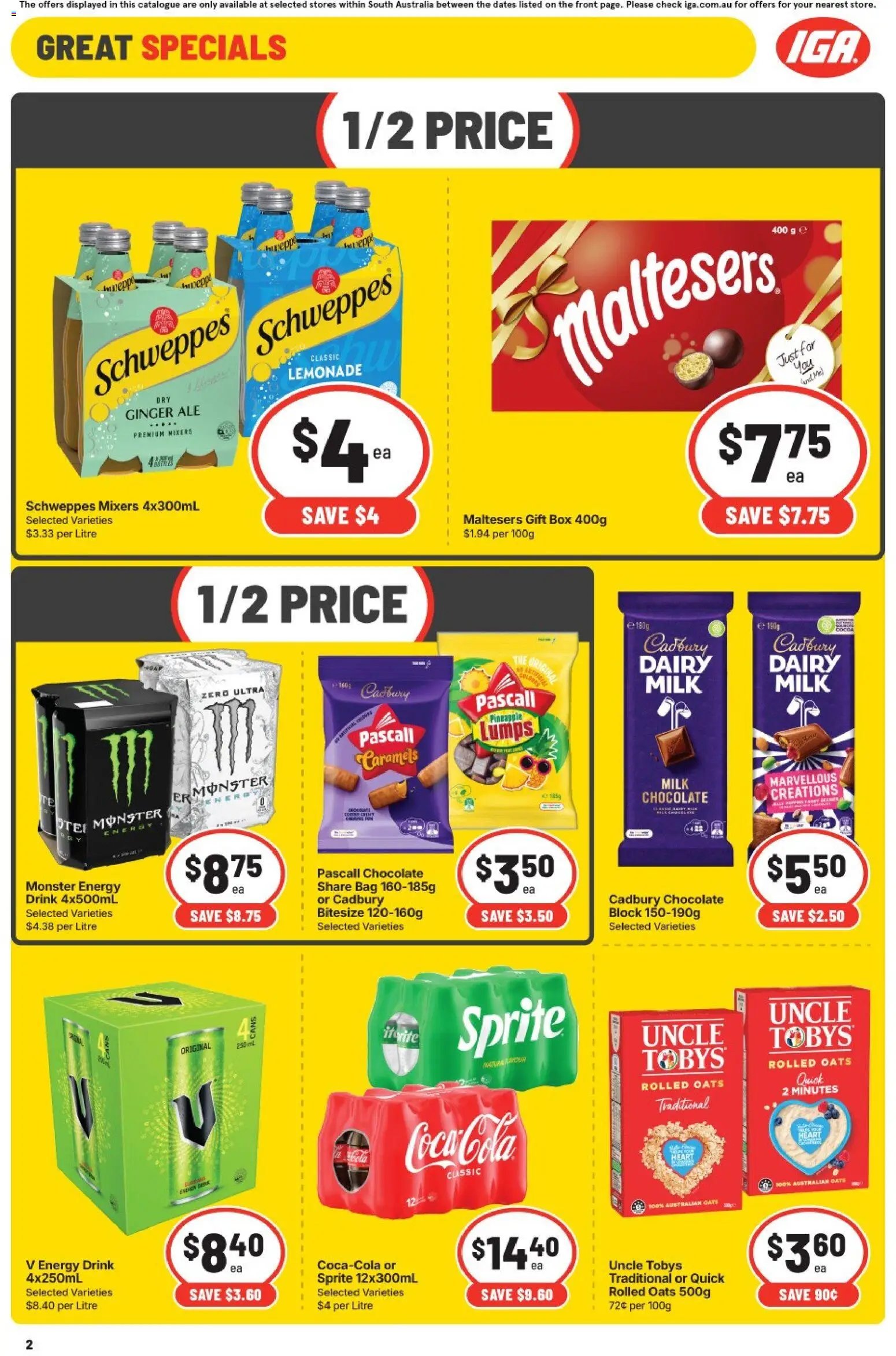 IGA catalogue SA