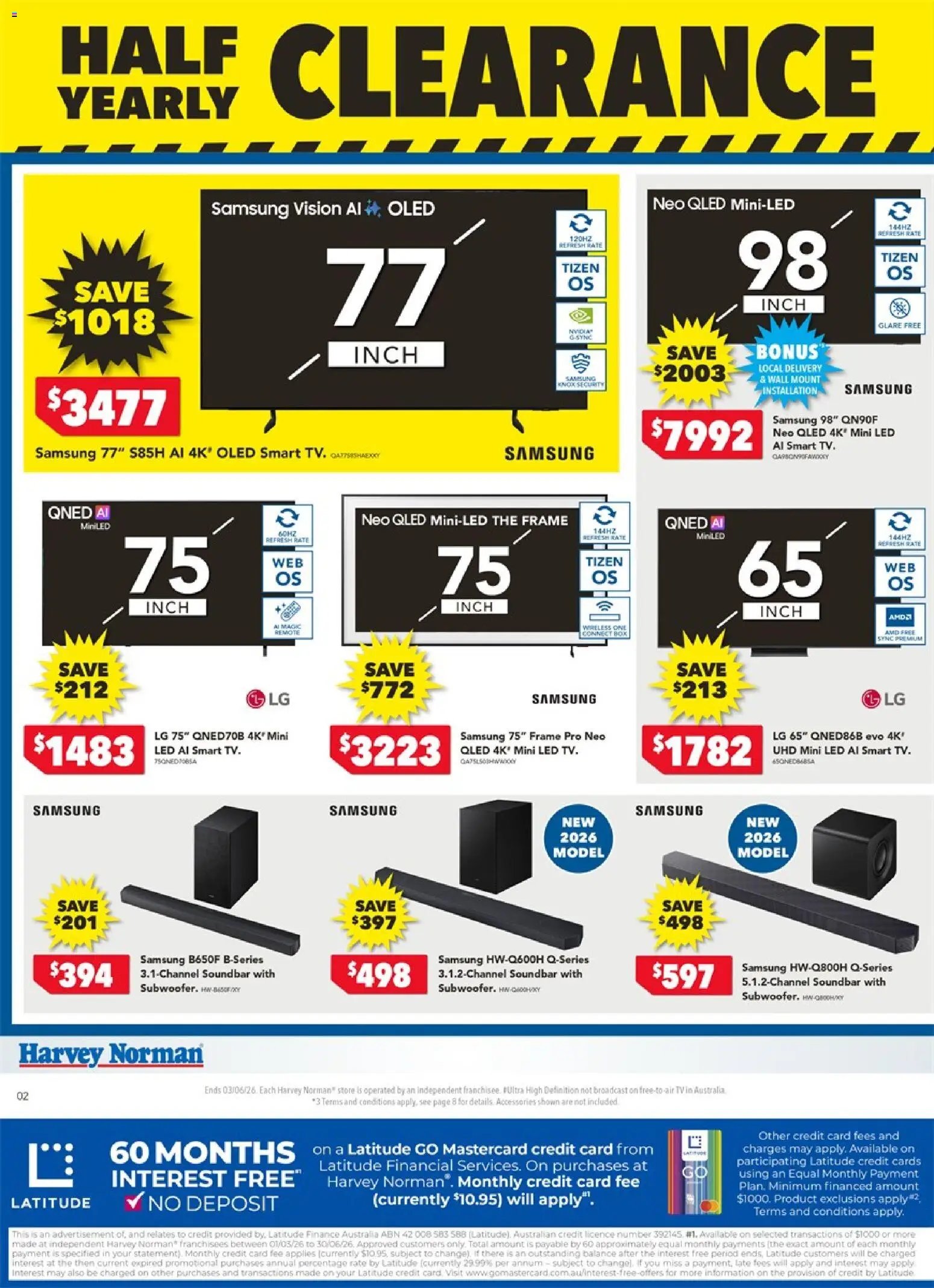 Harvey Norman Electrical Clearance