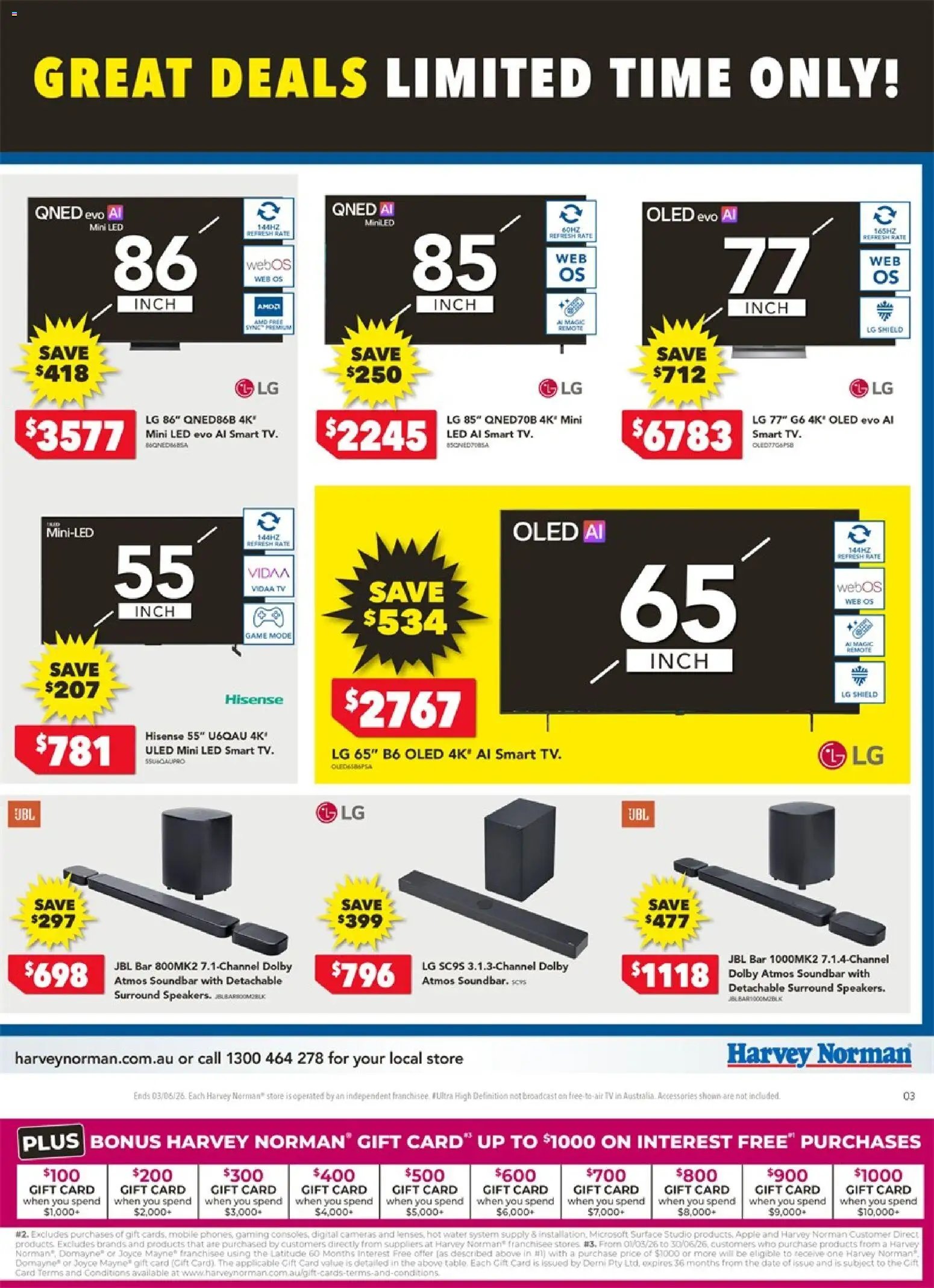 Harvey Norman Electrical Clearance