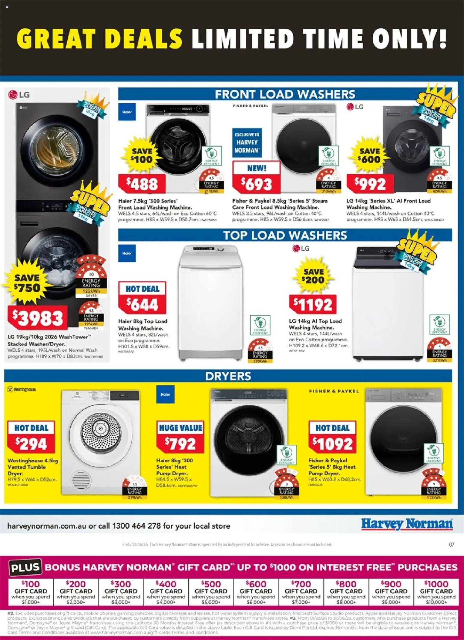 Harvey Norman Electrical Clearance