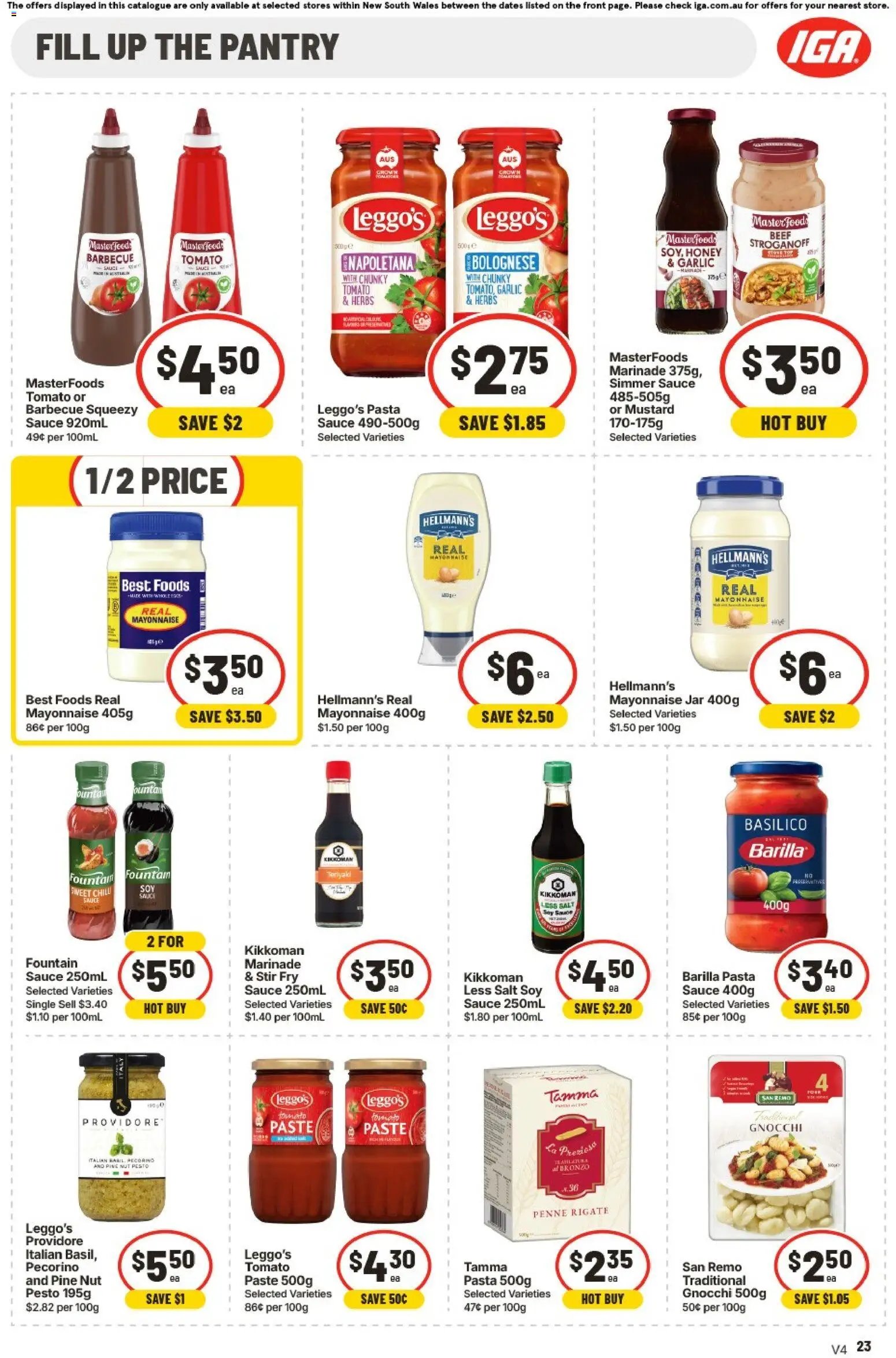 IGA Extra Specials NSW