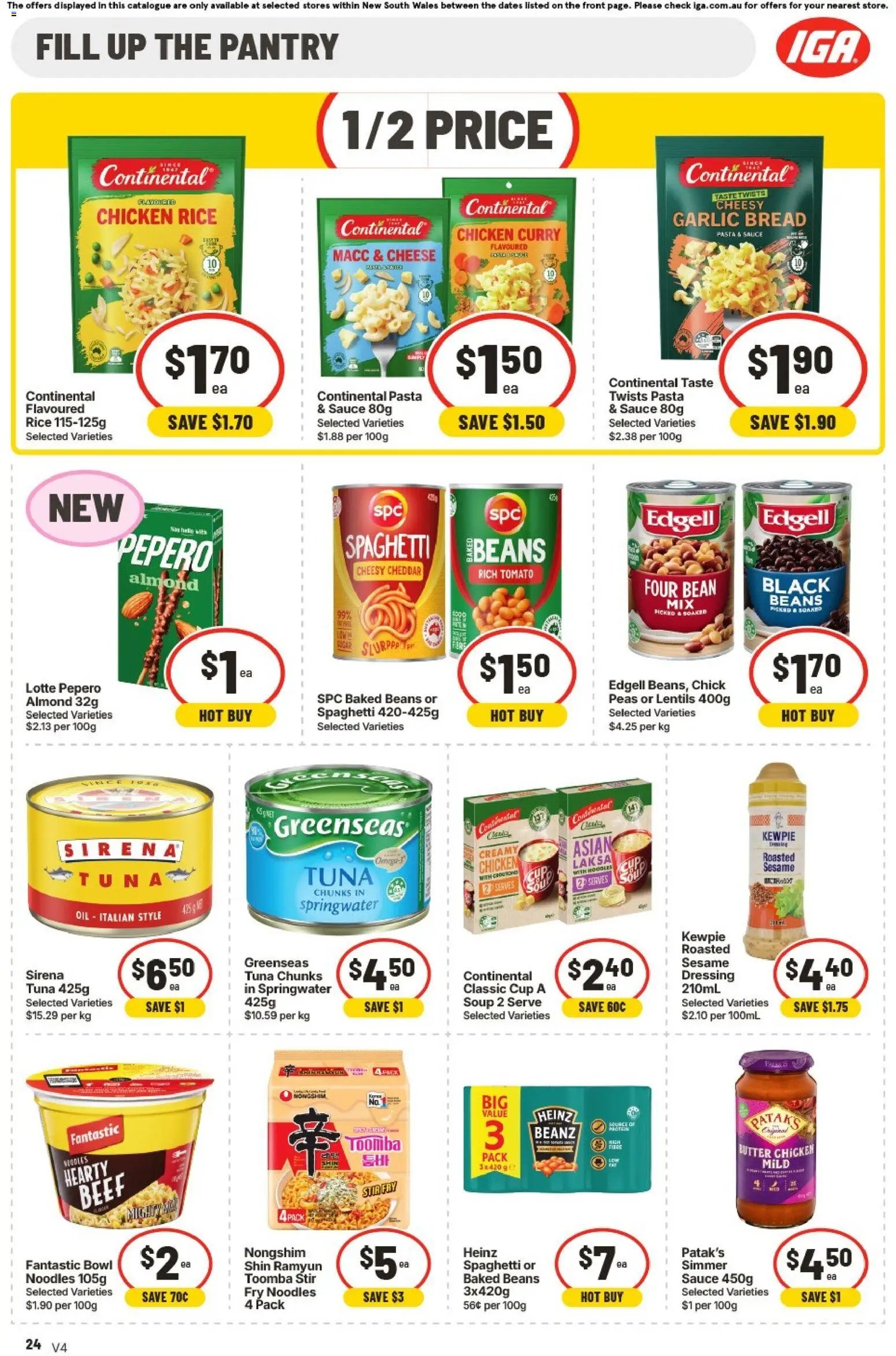 IGA Extra Specials NSW