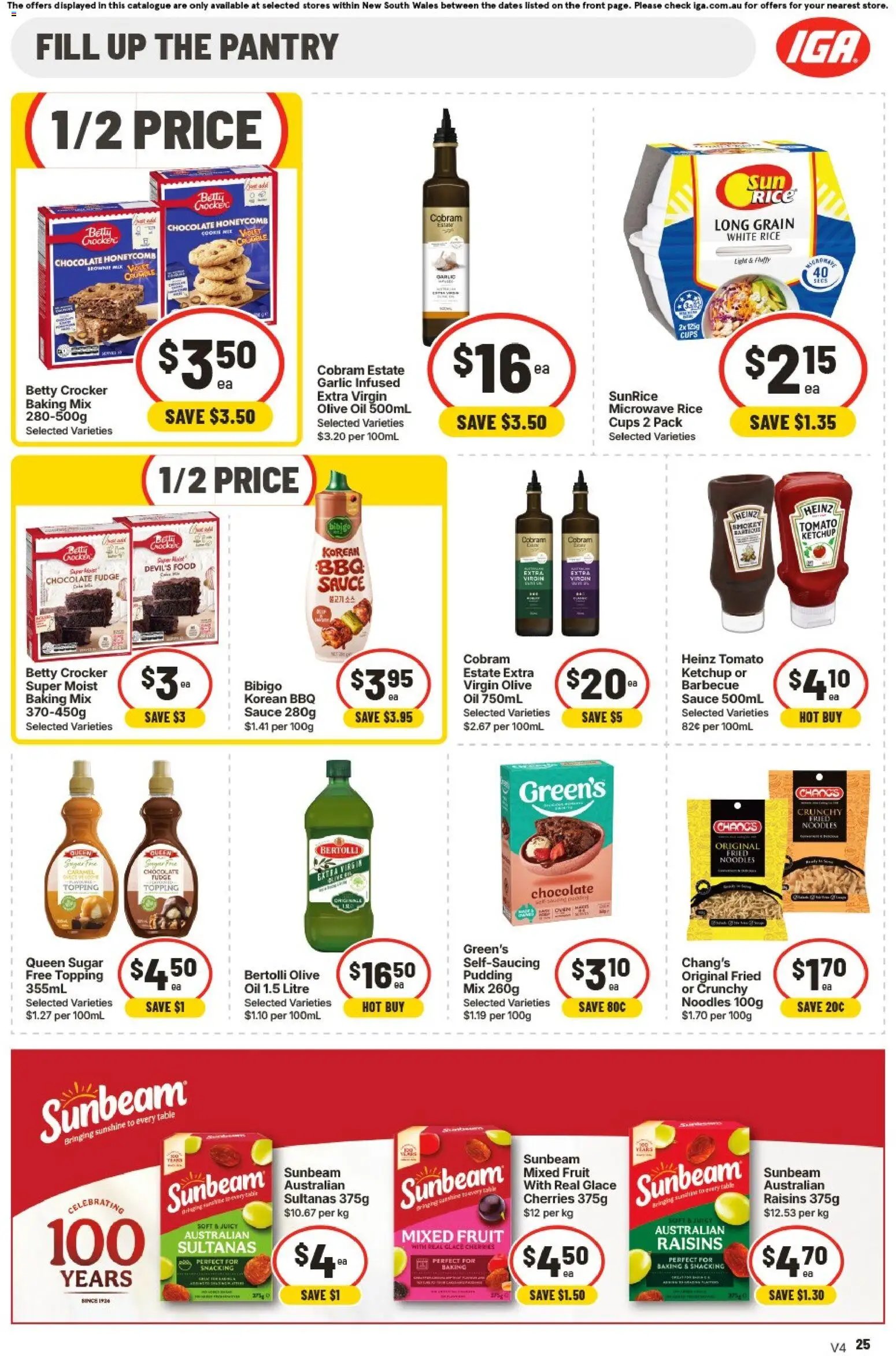 IGA Extra Specials NSW