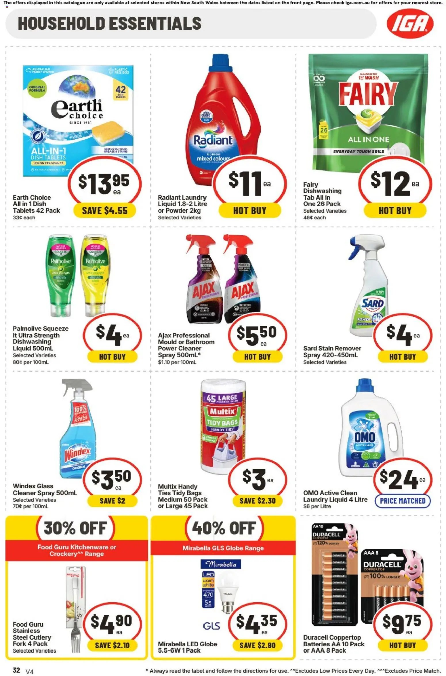 IGA Extra Specials NSW