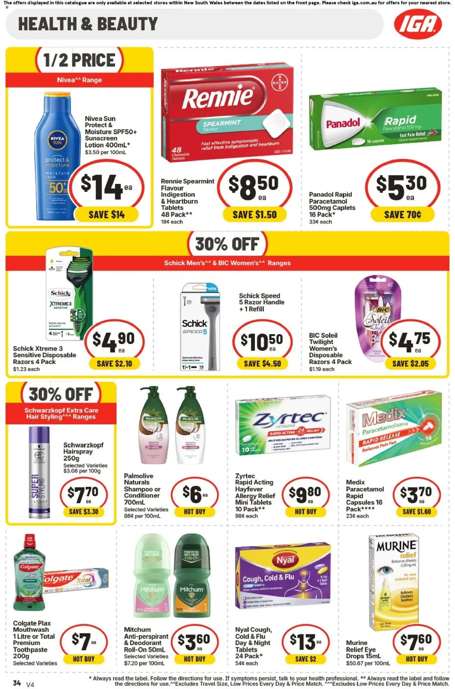 IGA Extra Specials NSW