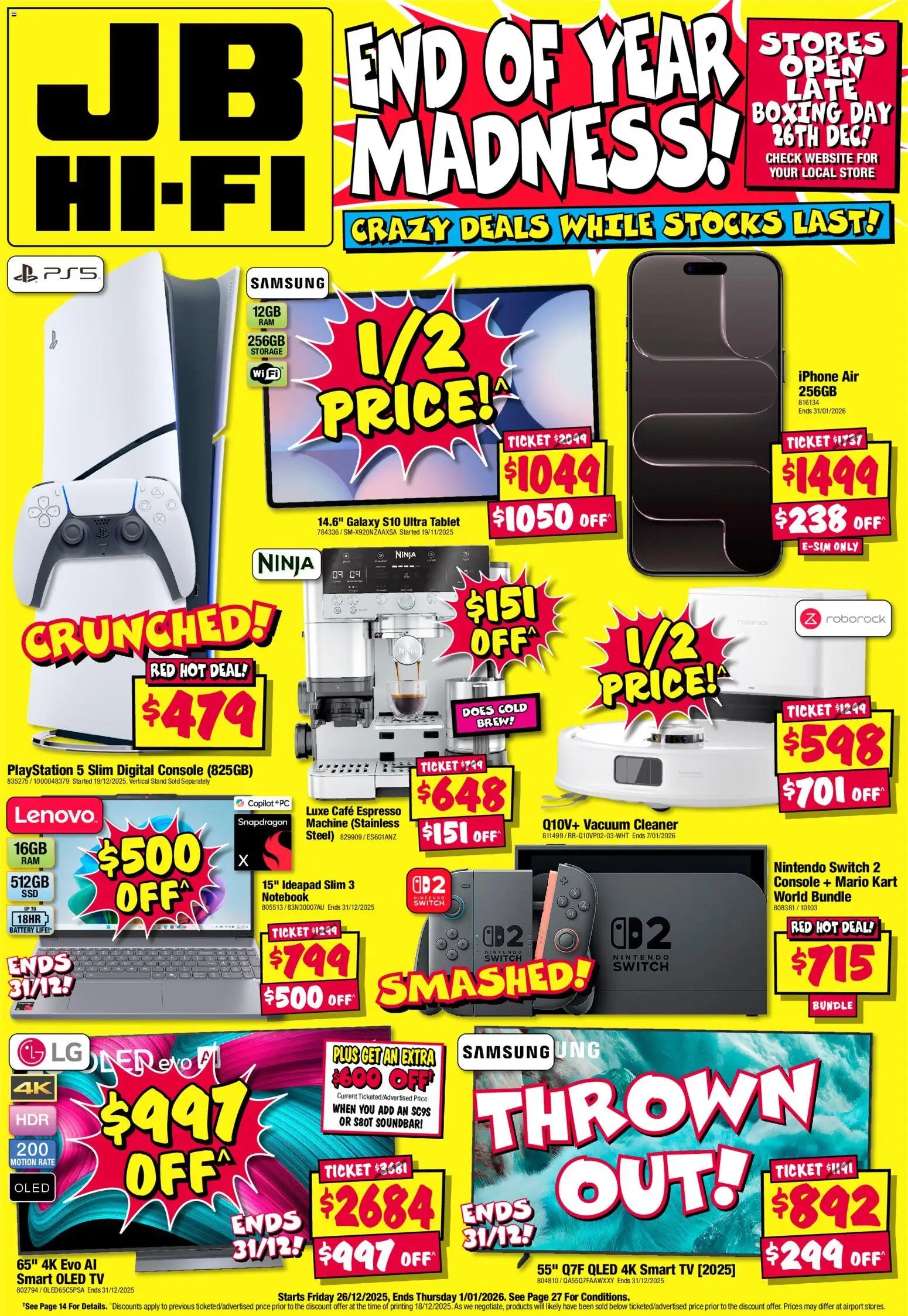 JB Hi-Fi End of Year Madness Catalogue (2025-12-26 - 2026-12-31) | 1