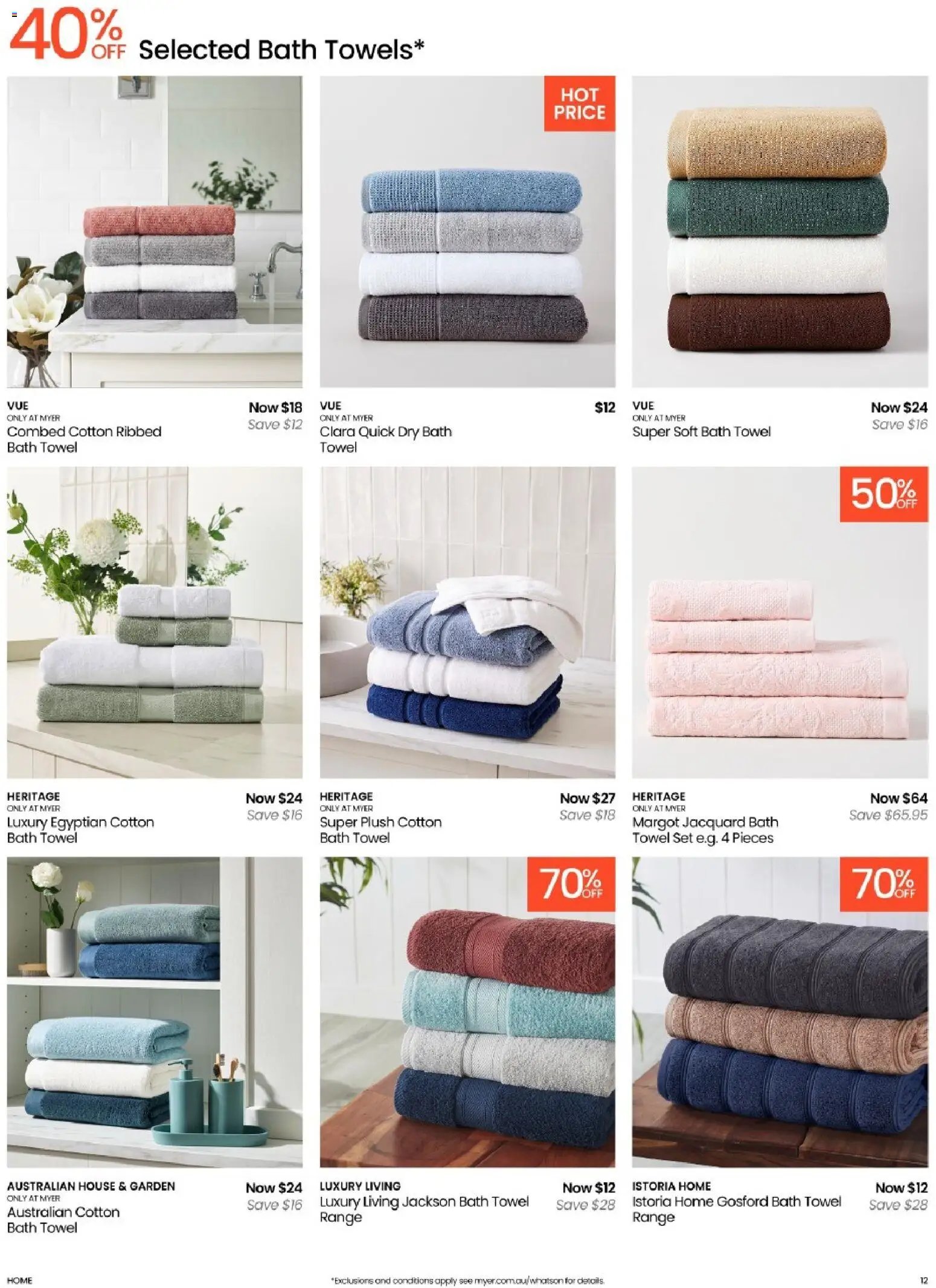 Myer Bed, Bath & Living Home Essentials