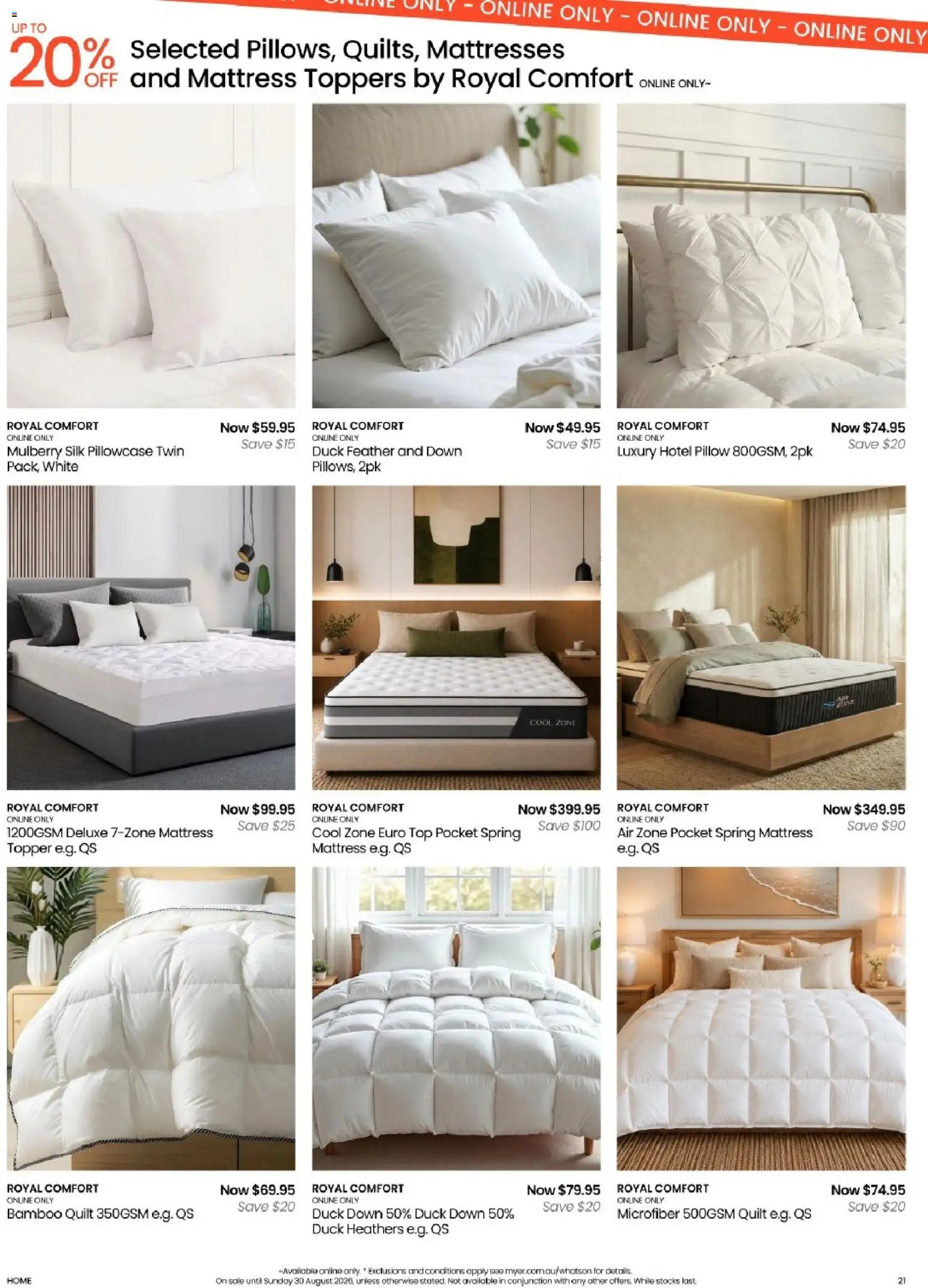 Myer Bed, Bath & Living Home Essentials