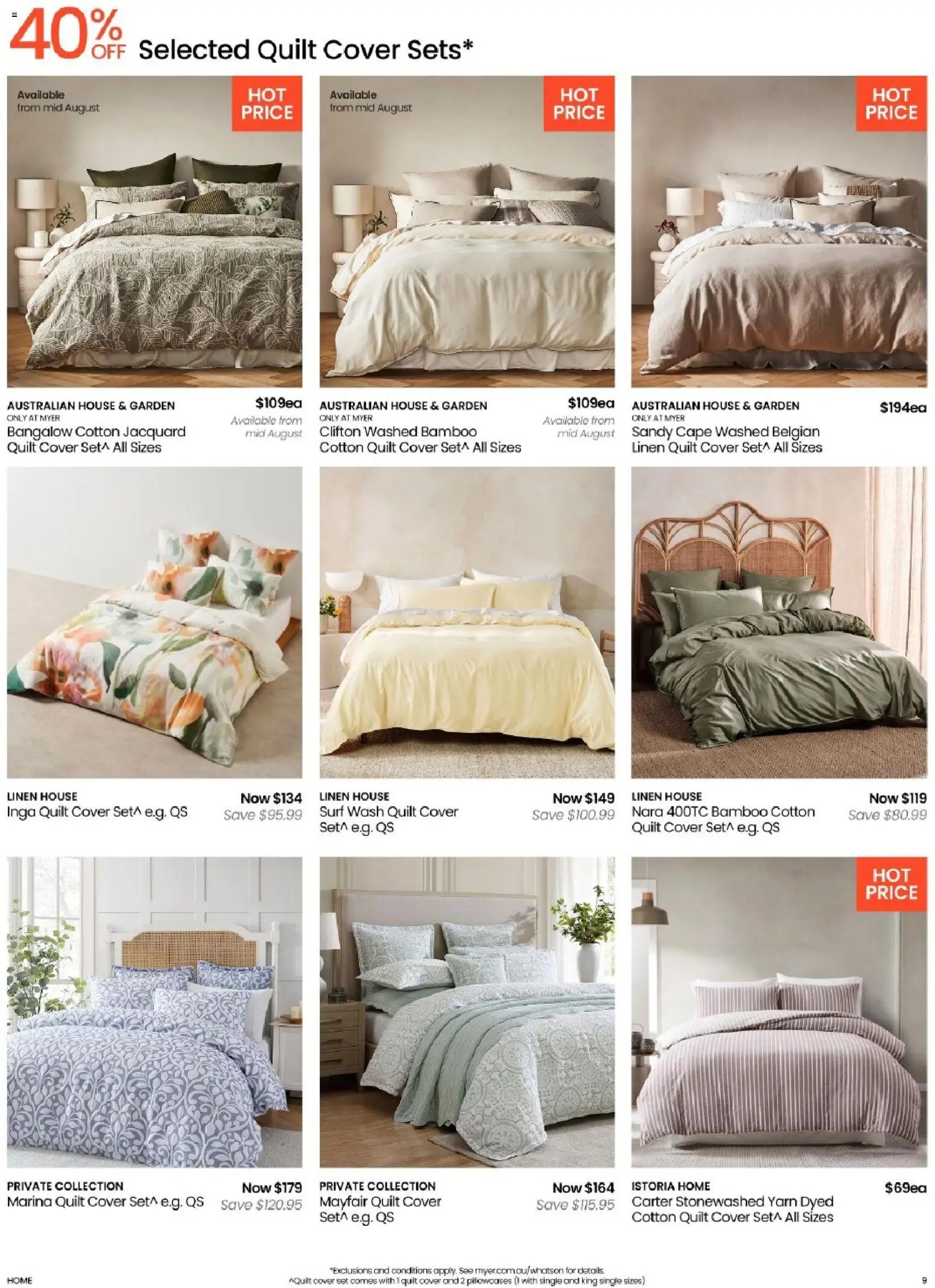 Myer Bed, Bath & Living Home Essentials