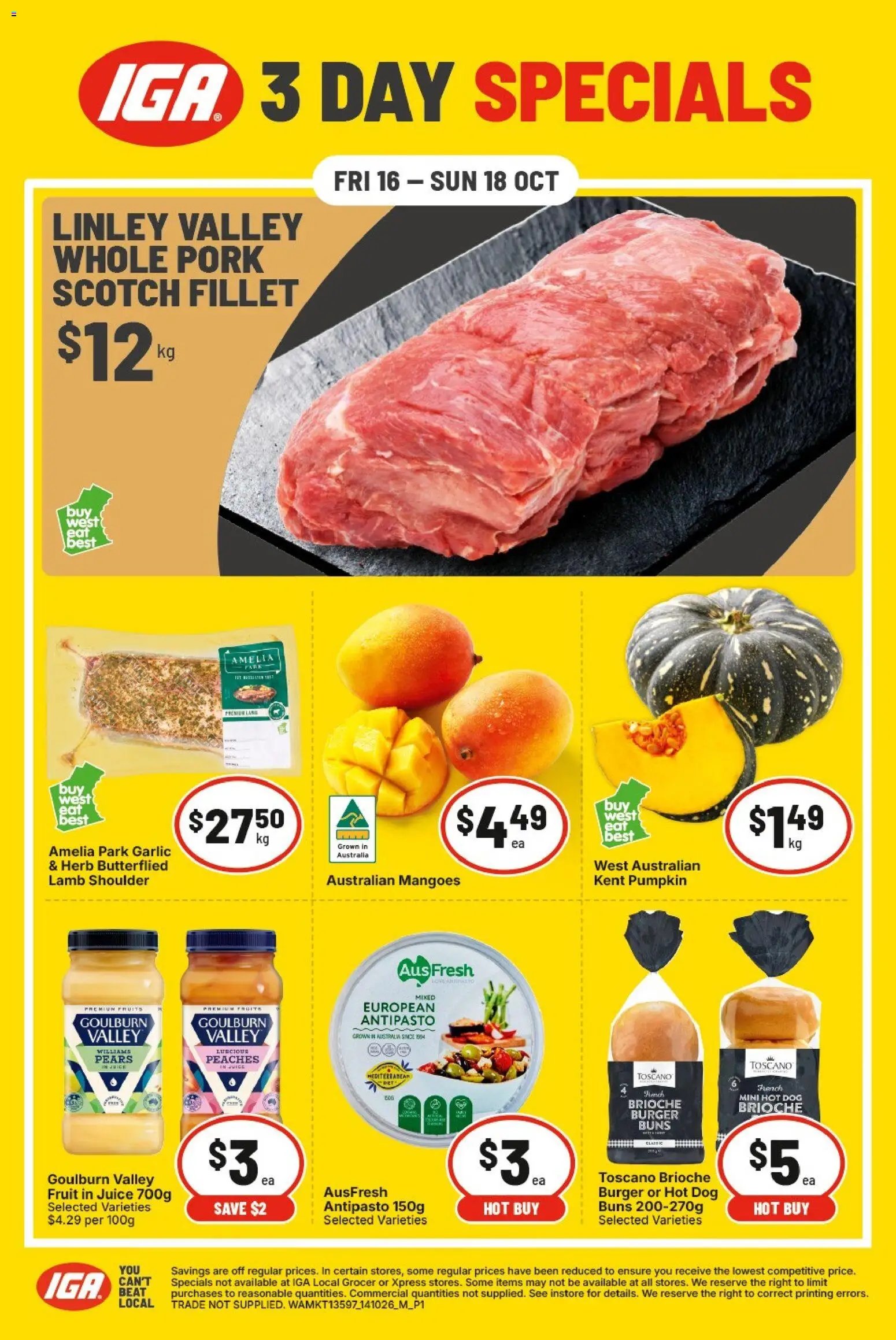 IGA catalogueI Specials 3 Day WA