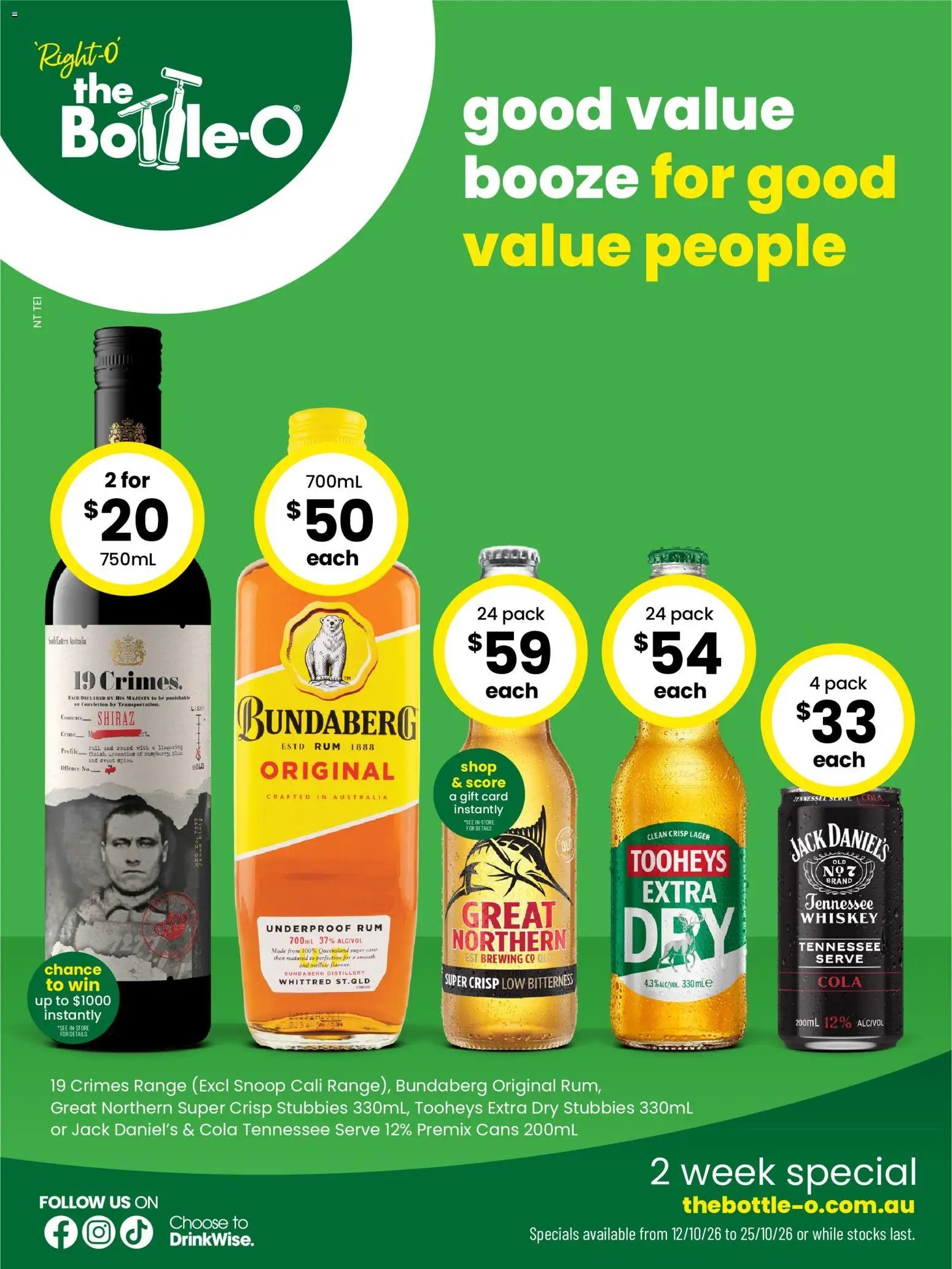 The Bottle-O catalogue