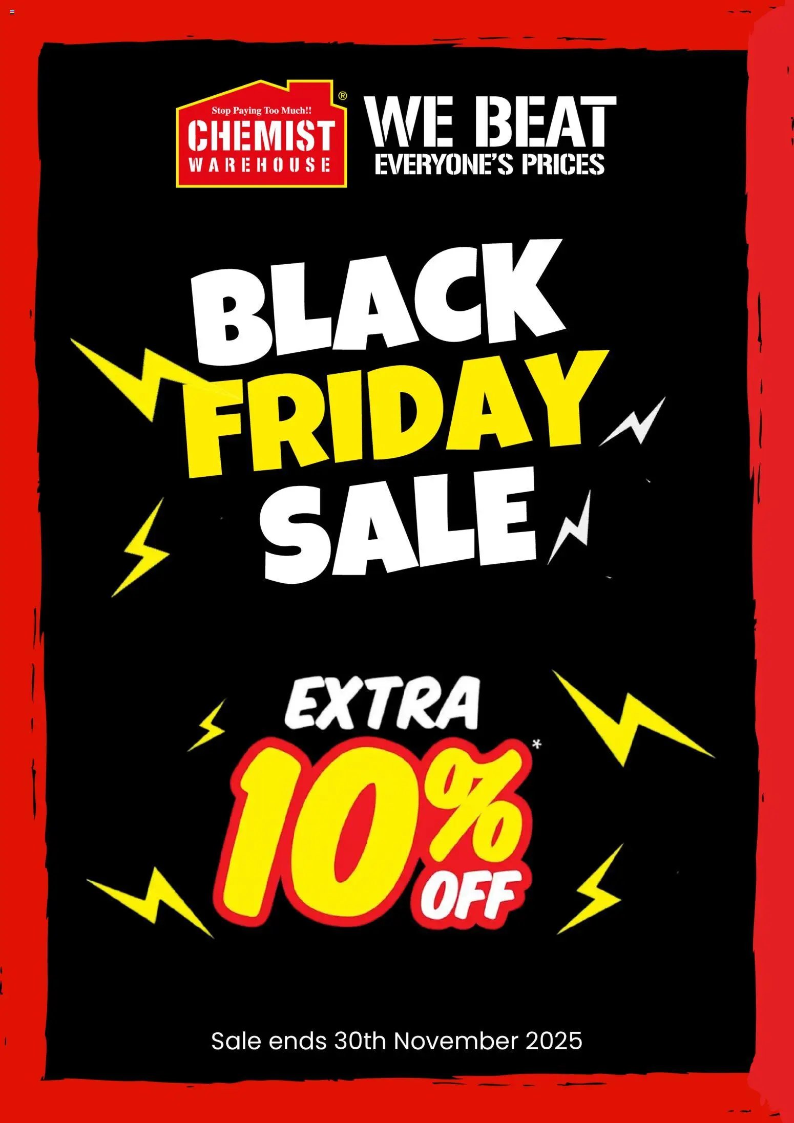 Chemist Warehouse Black Friday  (2025-11-27 - 2025-11-30) | 1