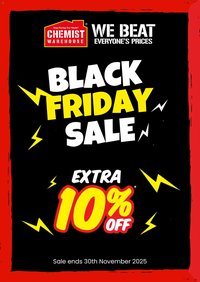 Chemist Warehouse Black Friday  (2025-11-27 - 2025-11-30)