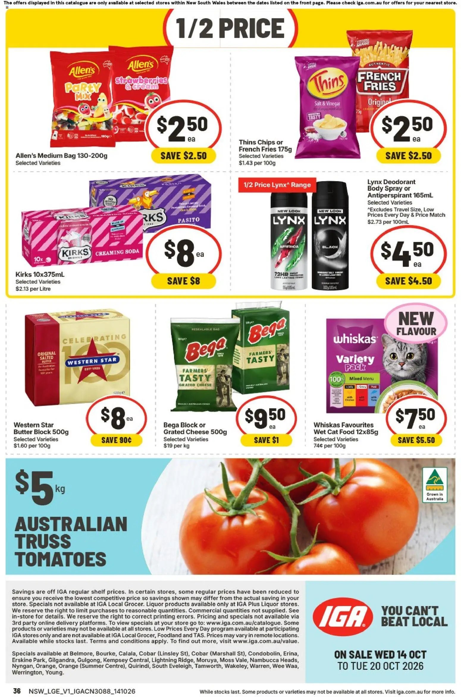 IGA catalogue NSW