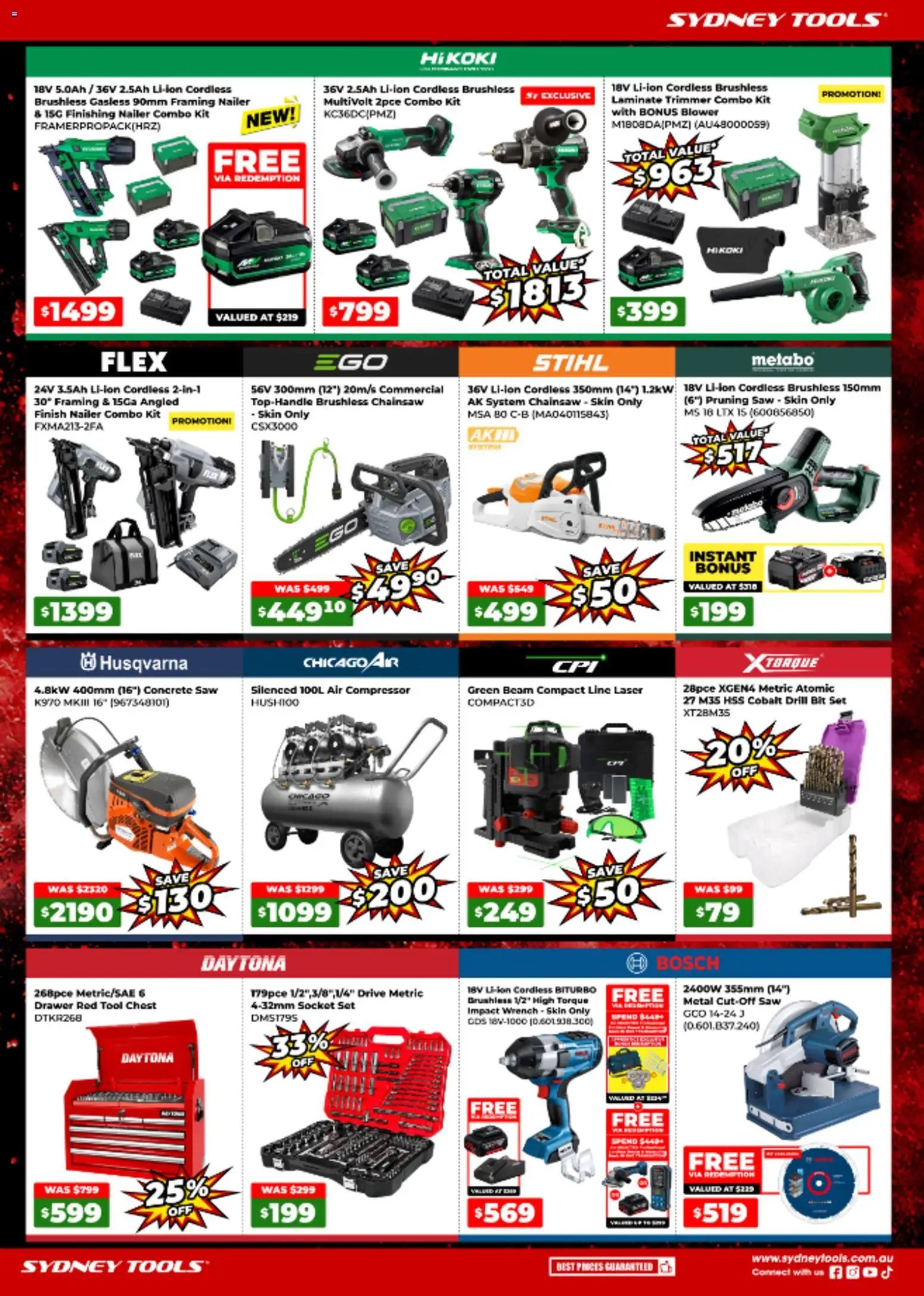 Sydney Tools catalogue