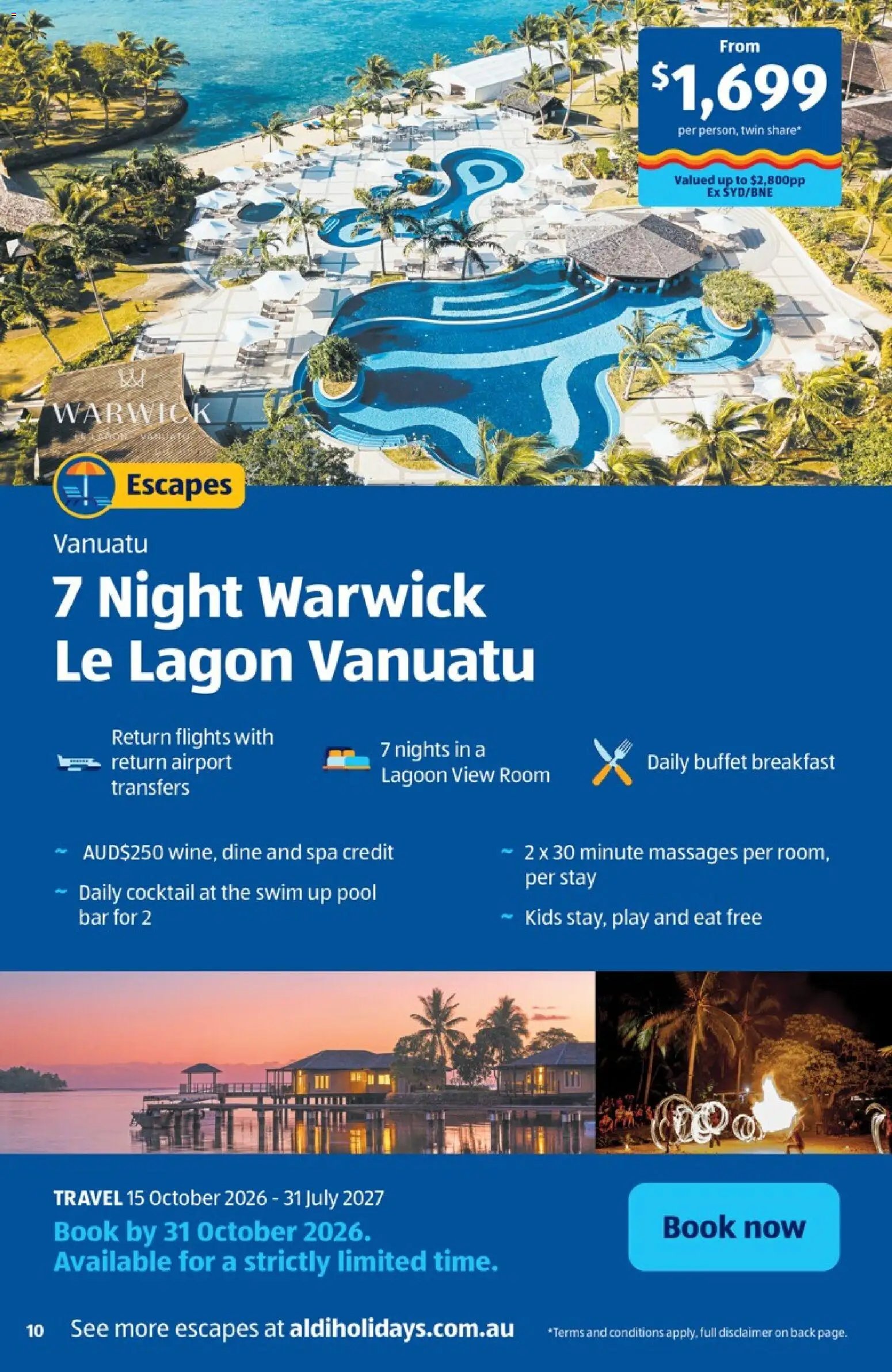 Aldi catalogue October Holidays