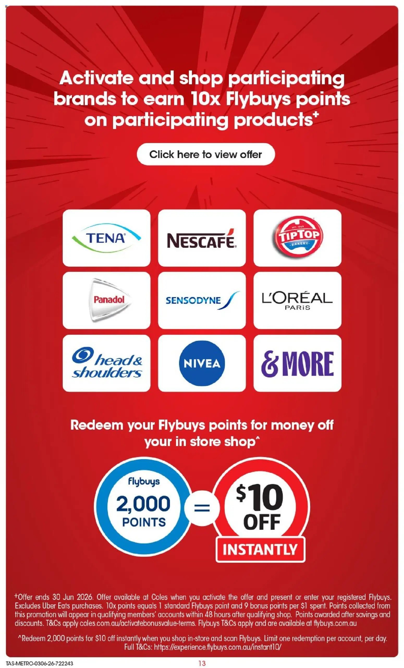 Coles catalogue TAS