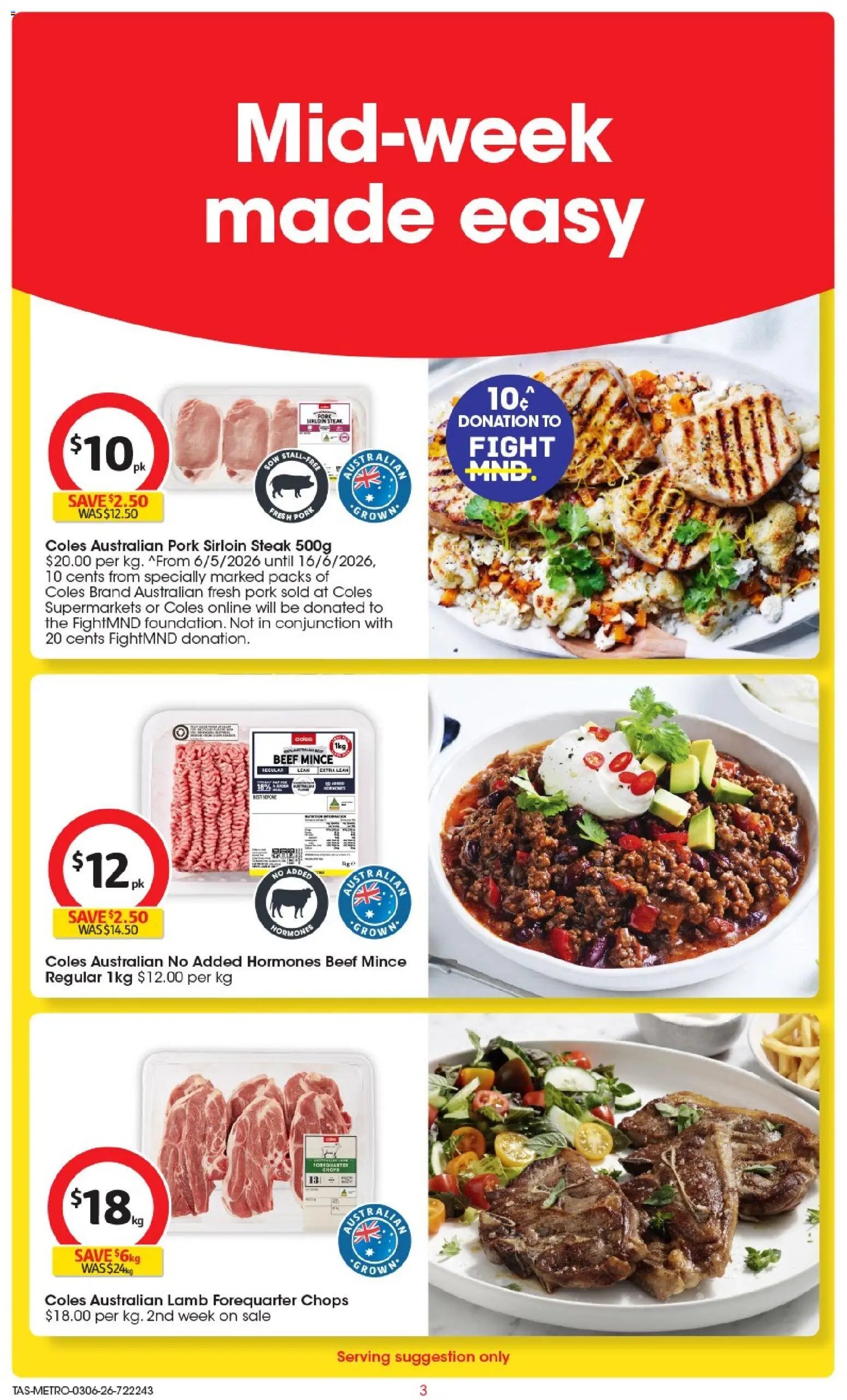 Coles catalogue TAS