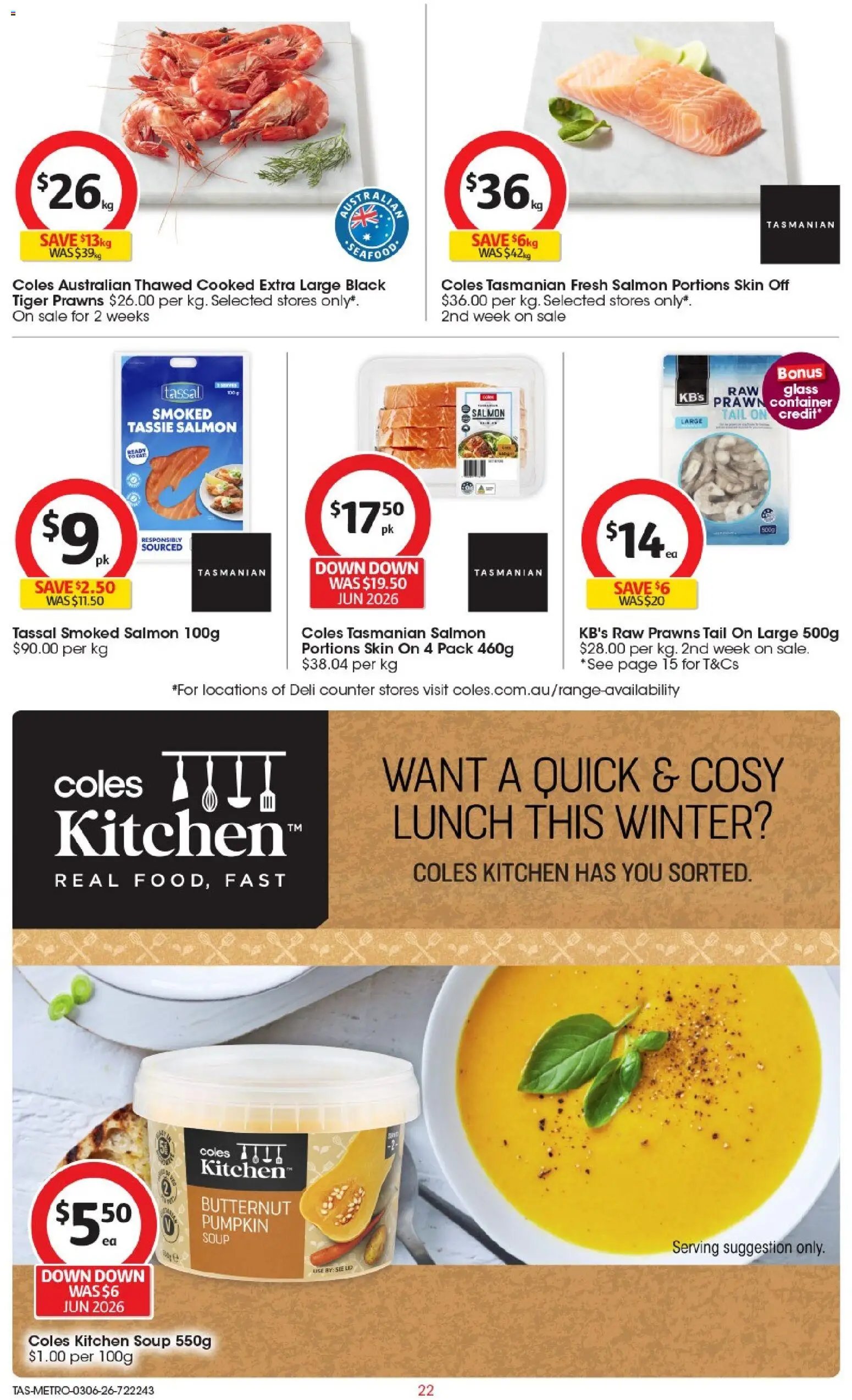 Coles catalogue TAS
