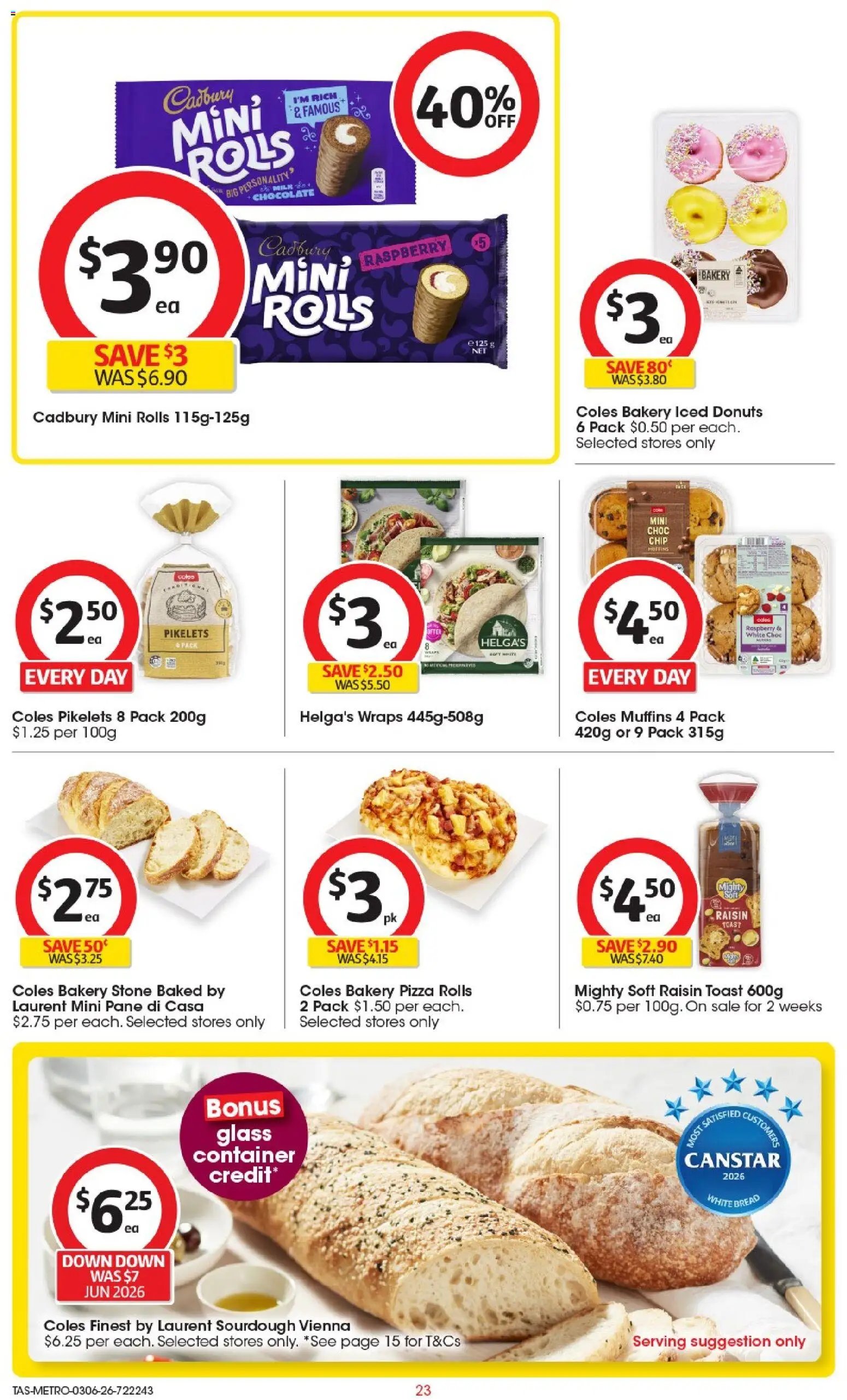 Coles catalogue TAS