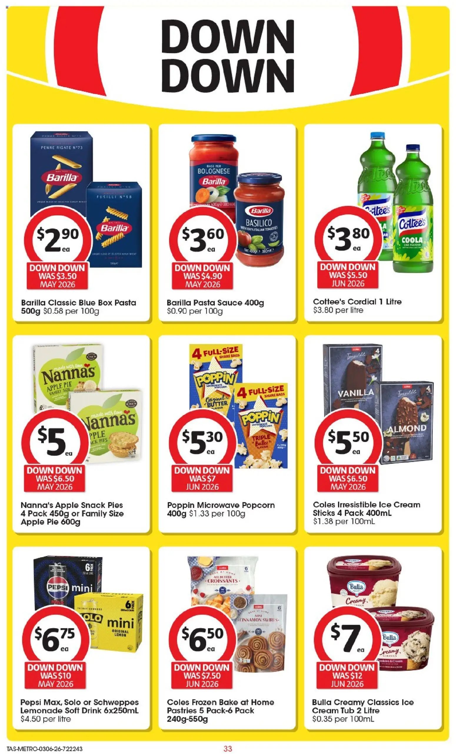 Coles catalogue TAS