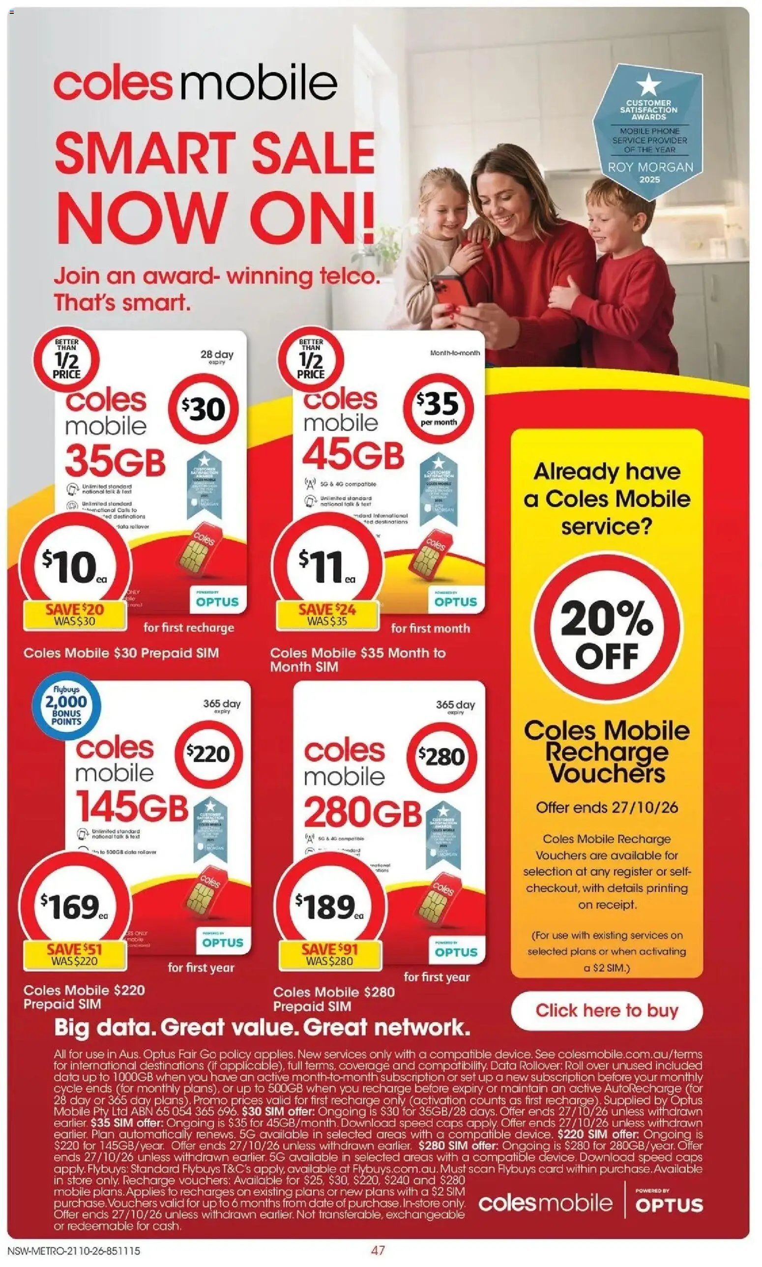 Coles catalogue